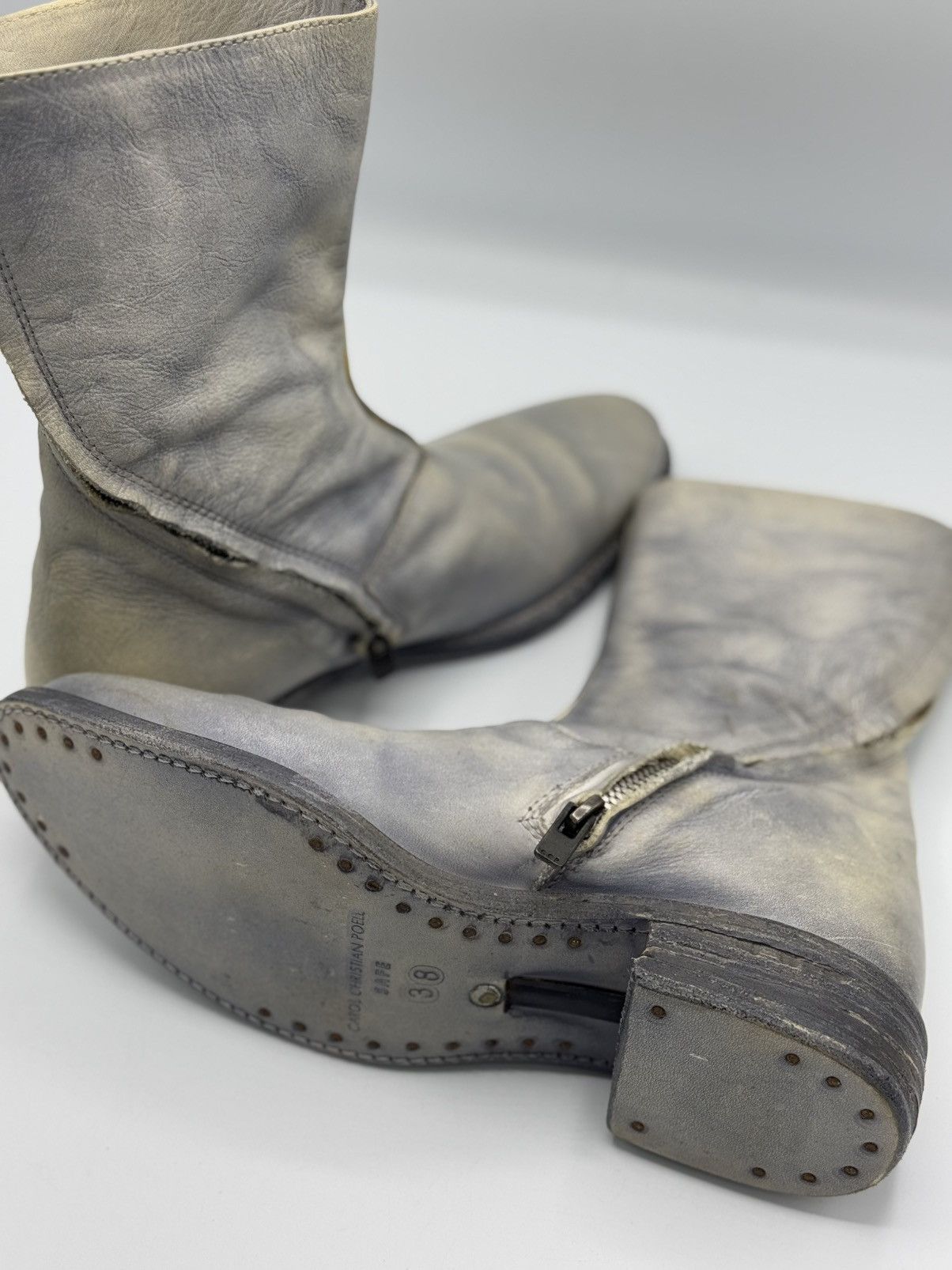 Carol christian poell - Scarred Tornado Zip Boots