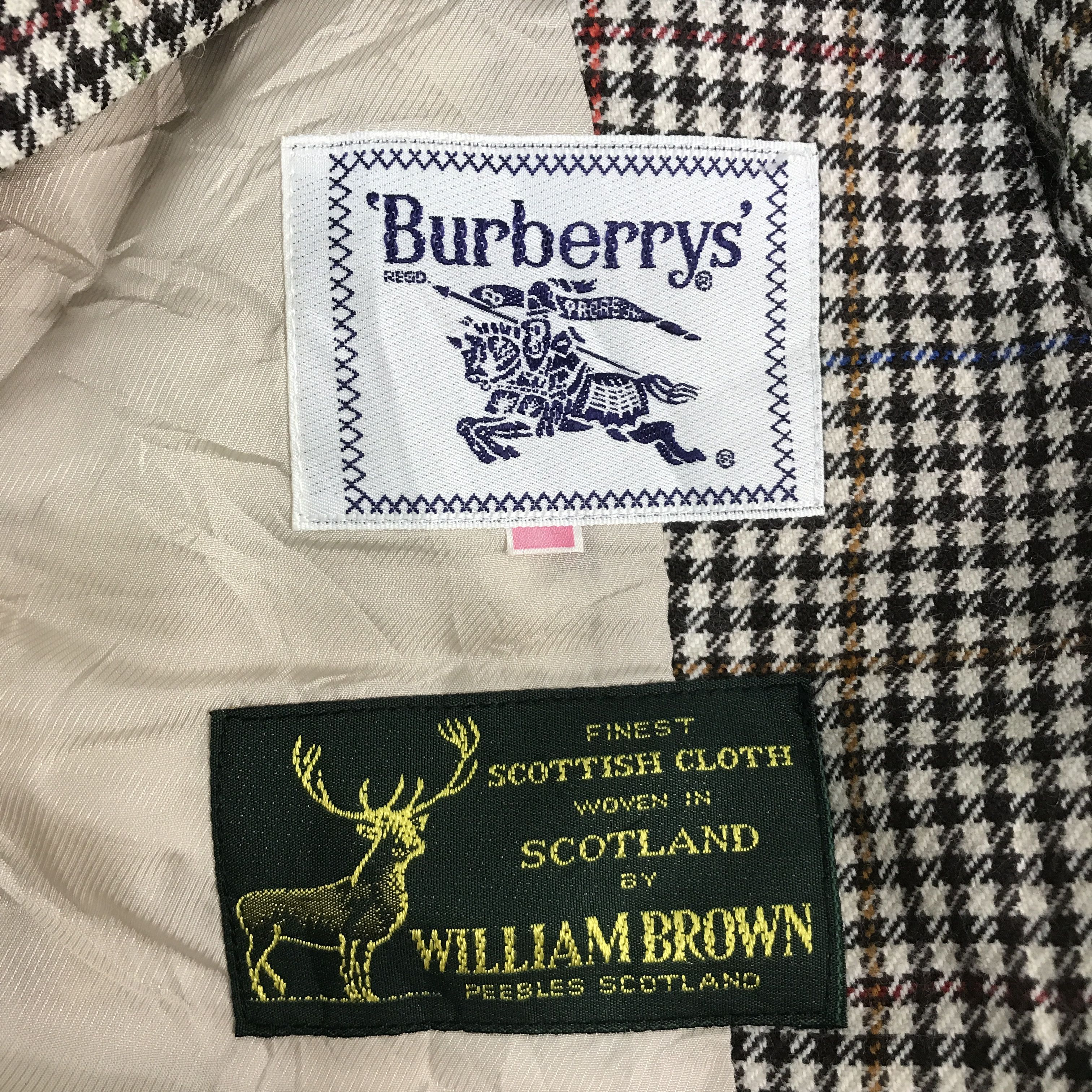 Burberry × Japanese Brand × Vintage BURBERRYS FLANNEL BLAZER JACKET Size US M / EU 48-50 / 2 - 11 Thumbnail