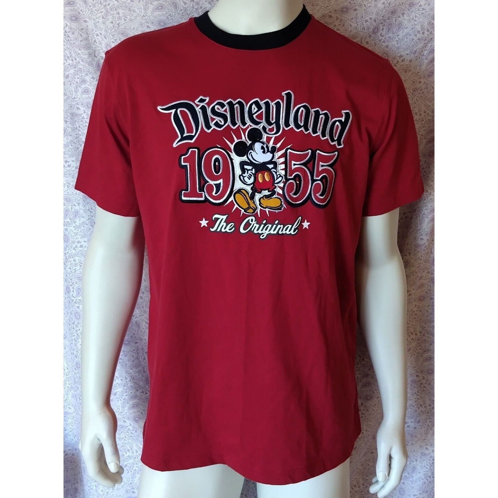 Disney DISNEYLAND 1955 & Mickey Mouse "The Original" EMBROIDERED Lg Size US XL / EU 56 / 4 - 1 Thumbnail
