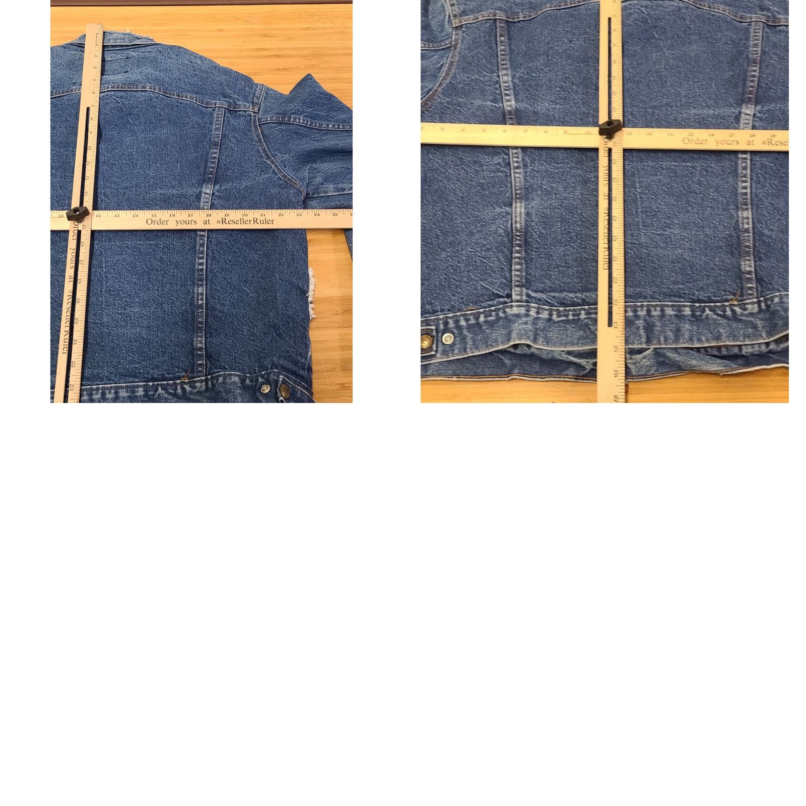 Vintage VINTAGE Saddle King Western Denim Jacket USA Made Men 46 Regular Blue Denim Jacket with Pockets Mens Size US 30 / EU 46 - 9 Thumbnail