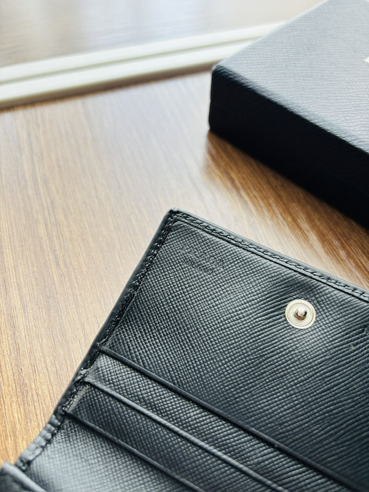 Prada Prada Saffiano Wallet Size ONE SIZE - 3 Thumbnail