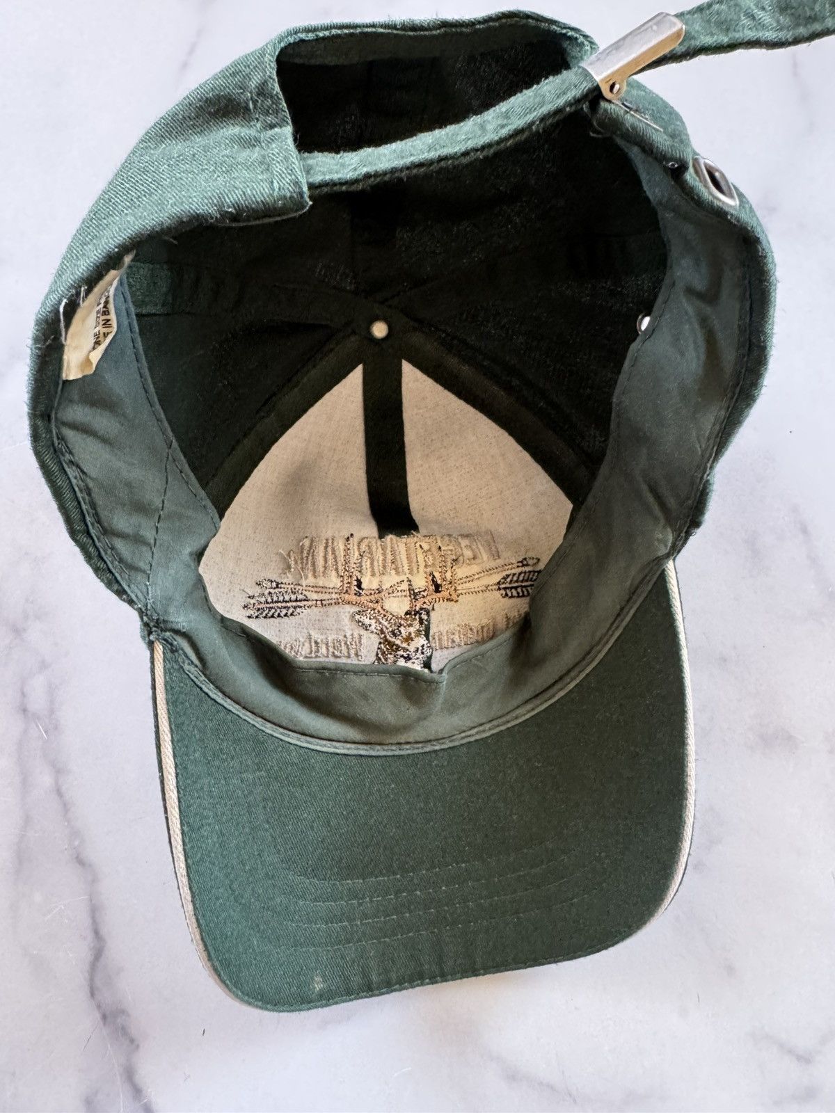 Vintage Vegetarian bad hunter funny comedy dad hat Size ONE SIZE - 4 Thumbnail