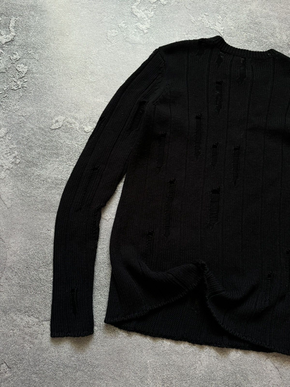 Japanese Brand Poolman S black vintage distressed sweater jumper knitwear Size US S / EU 44-46 / 1 - 12 Thumbnail