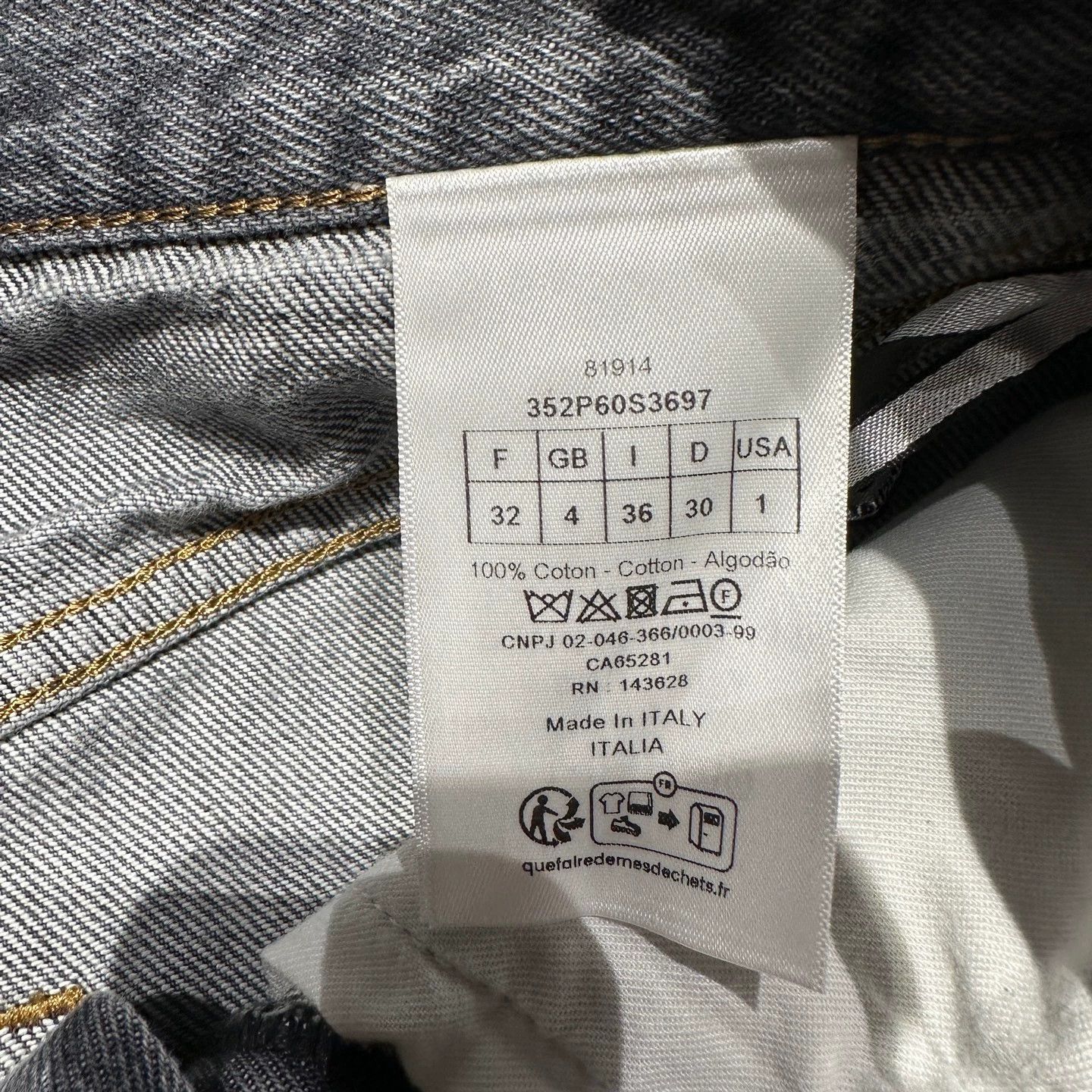 Christian Dior Monsieur Christian Dior may343 25 Leather Trim Washed Denim Jeans 32 Size US 32 / EU 48 - 4 Thumbnail