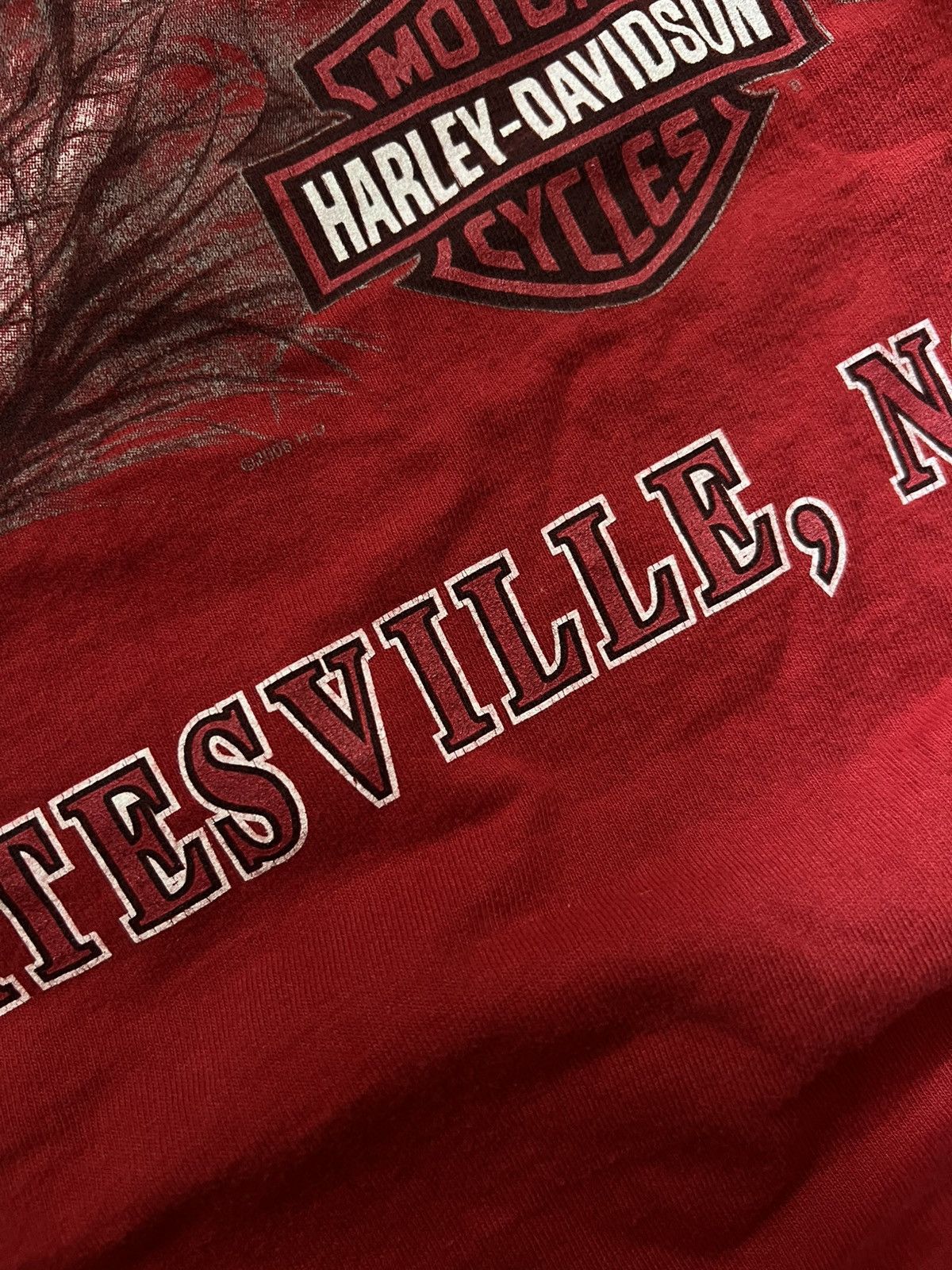 Harley Davidson Rare Vintage Harley Davidson T-Shirt 2006-2007 Red Size L Size US L / EU 52-54 / 3 - 7 Thumbnail