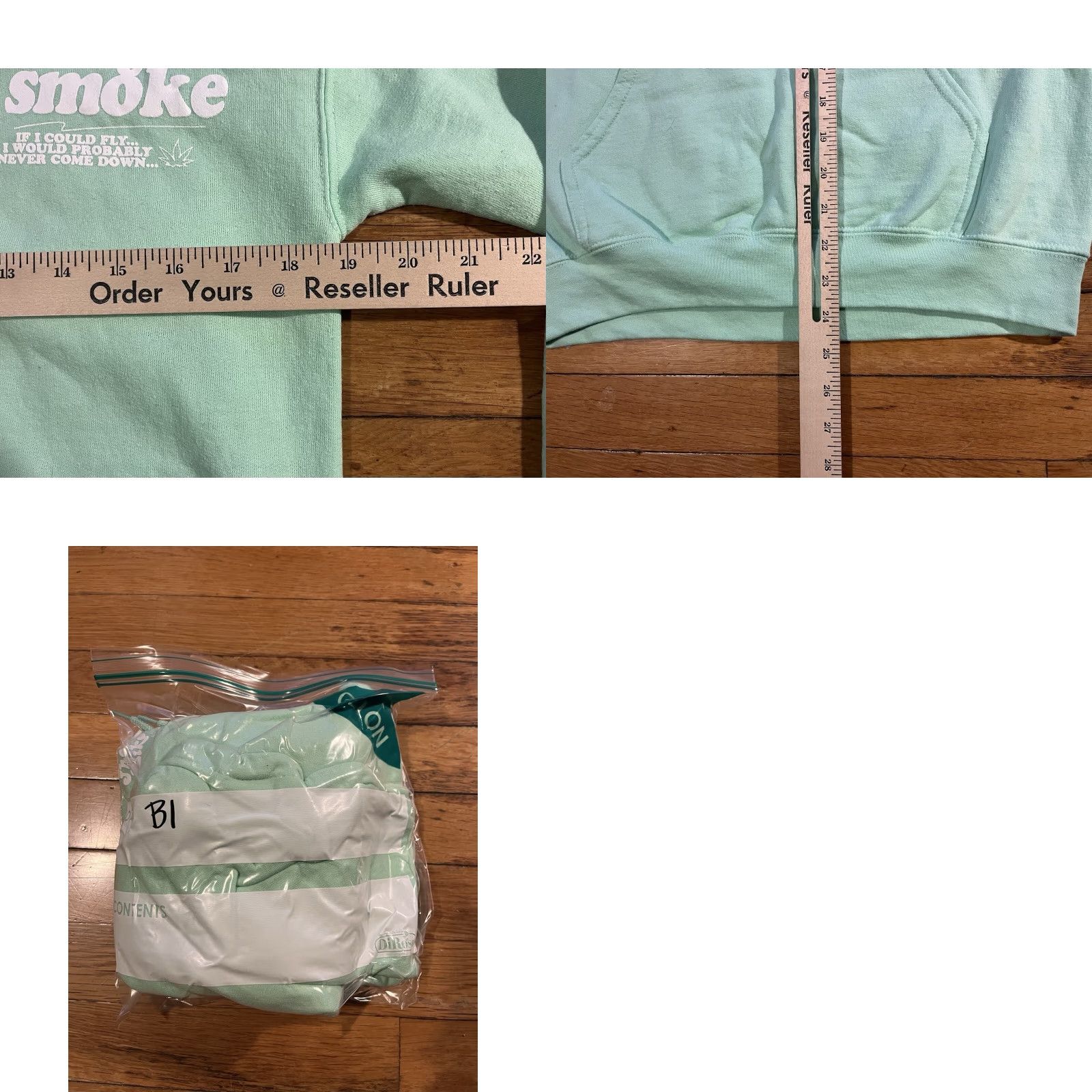 Vintage Jhene Aiko I’m Tryna Smoke Hoodie Women’s S Green Pullover Hooded Graphic Print Pockets Size S / US 4 / IT 40 - 8 Thumbnail