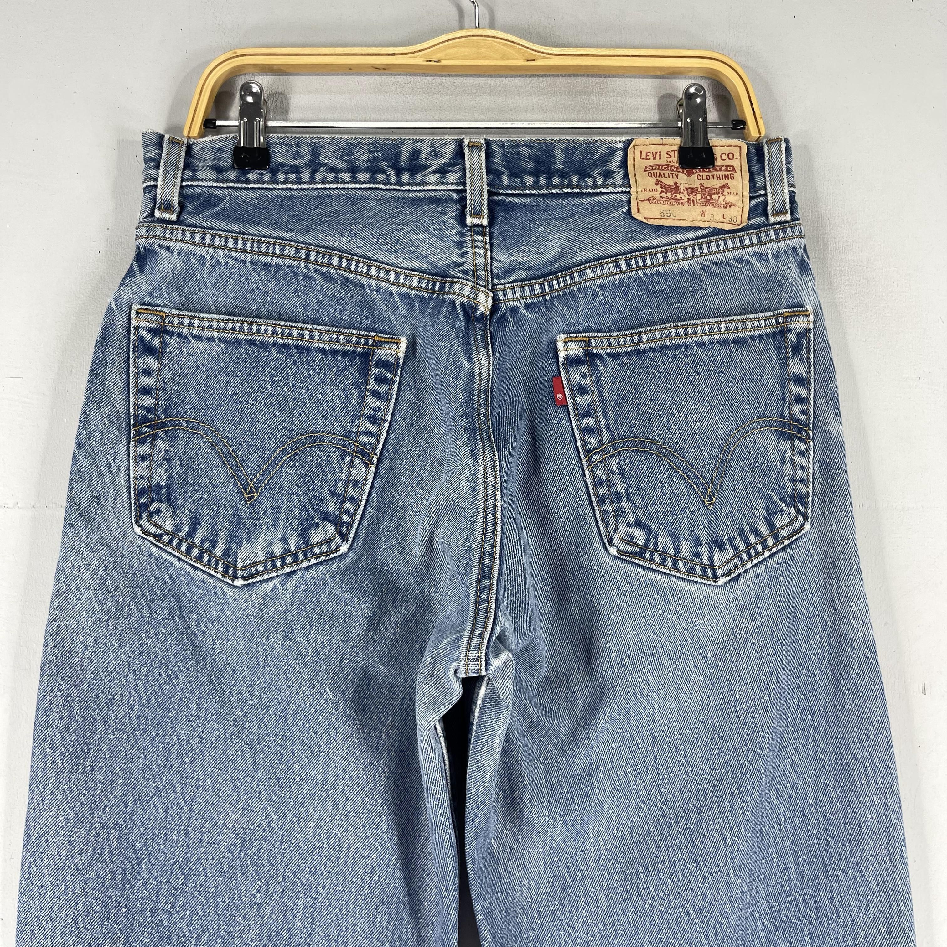 Levi's × Vintage Size 32 Vintage Levis 550 Distressed Medium Washed Jeans Size US 32 / EU 48 - 9 Thumbnail