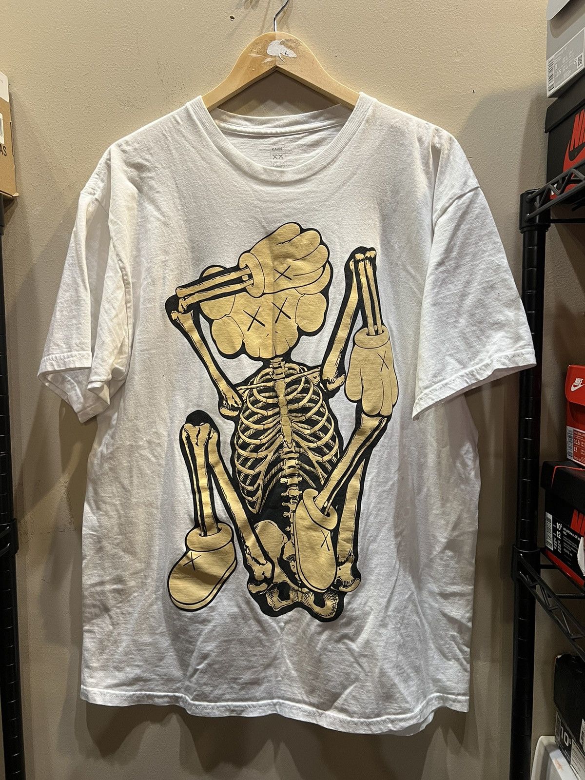 image of Kaws New Fiction Tee White, Men's (Size XL)