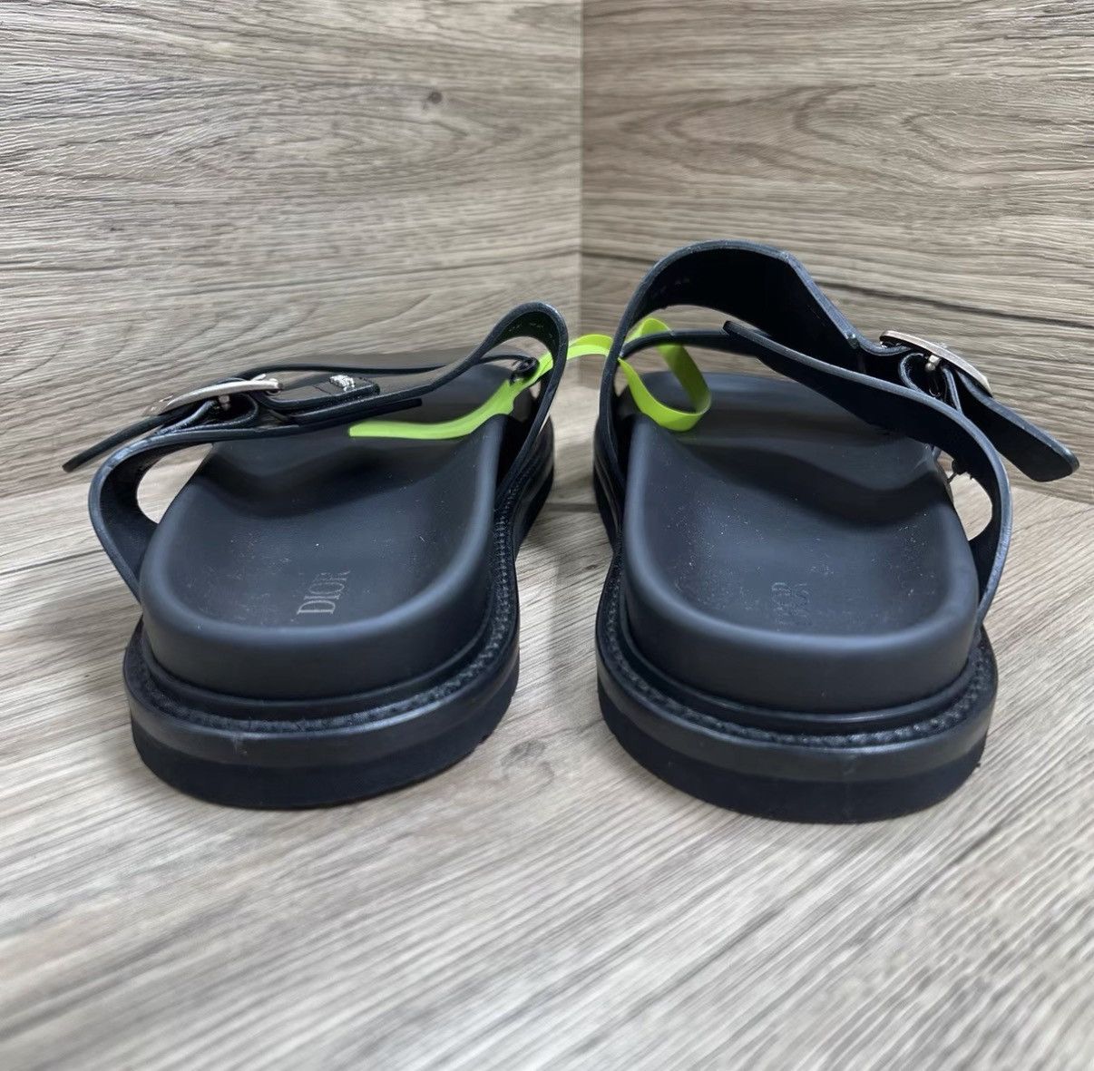 Dior Dior Aqua Black and Silver Metal Logo Slippers J41 Size US 11 / EU 44 - 4 Thumbnail