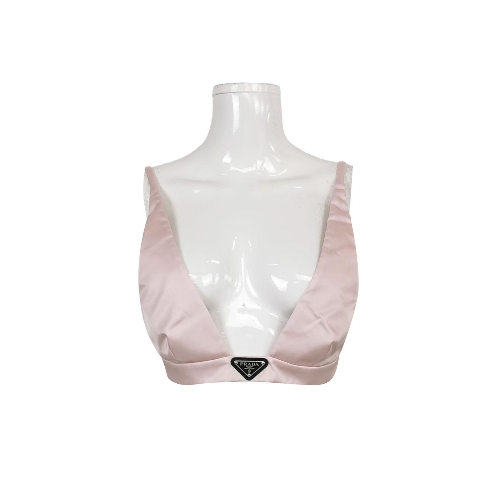 Prada Prada Pink Triangle Logo Vest 0089 Size S / US 4 / IT 40 - 1 Thumbnail