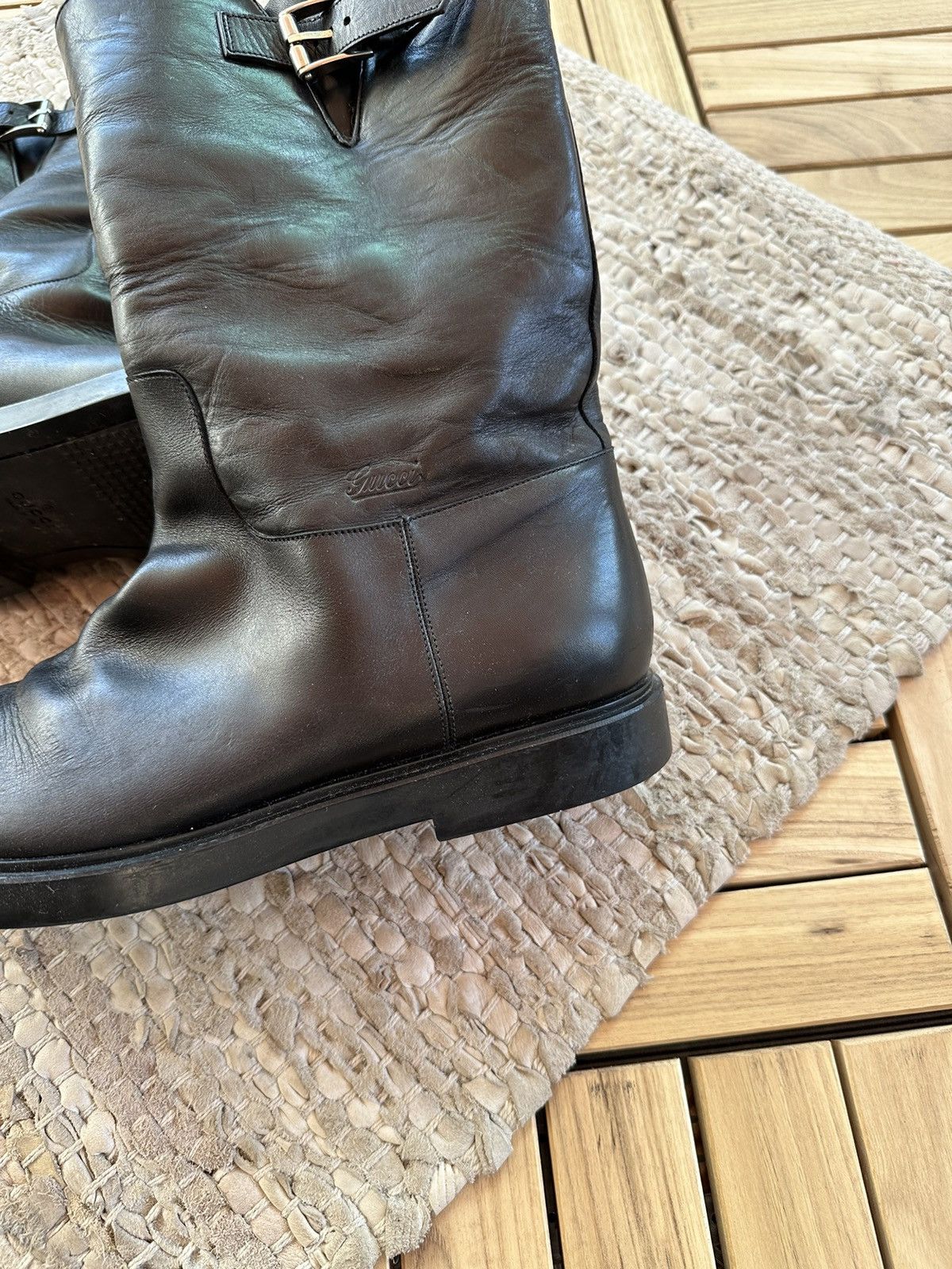 Gucci Chelsea Leather Boots Shoes