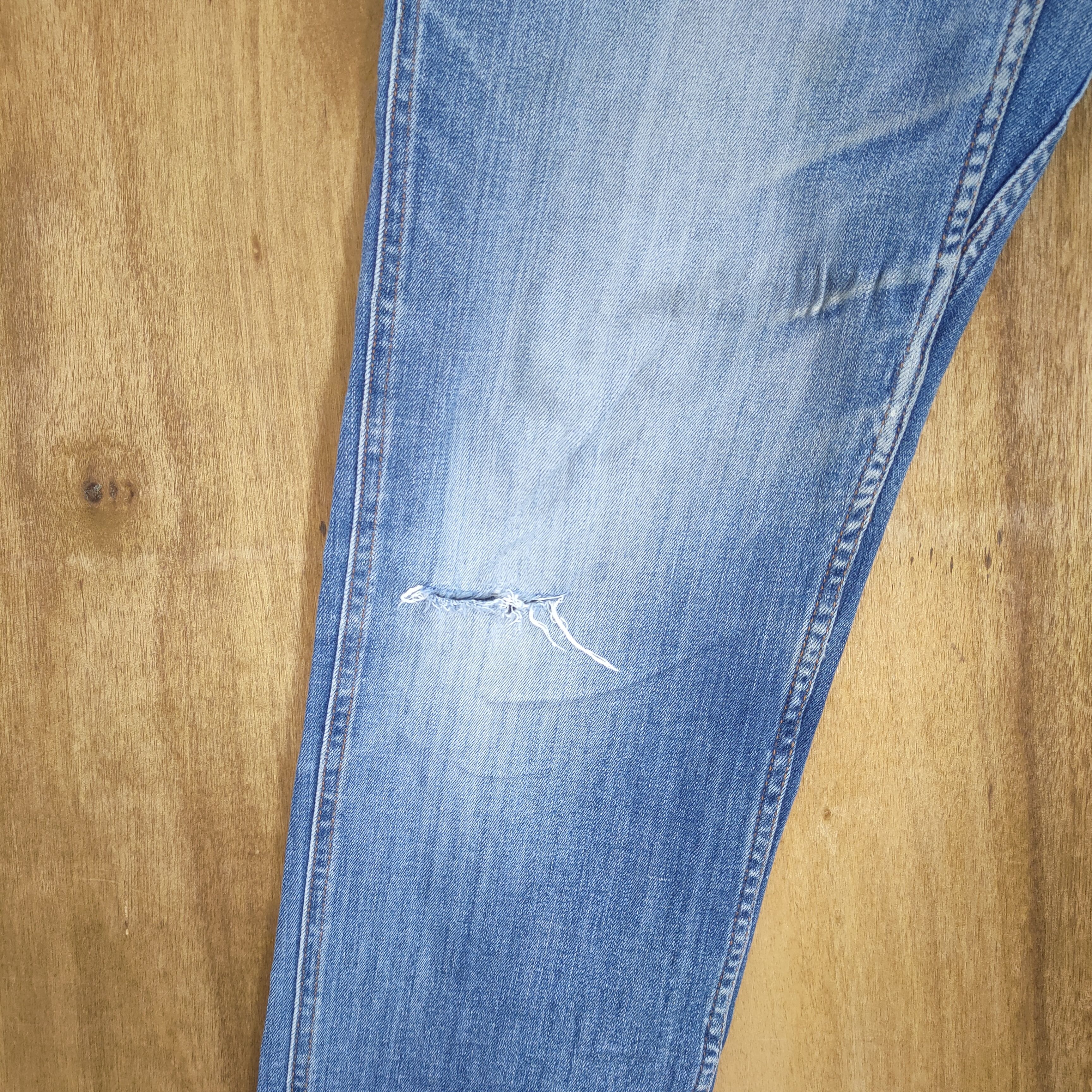Gramicci GRAMICCI DISTRESSED JEAN SKINNY PANTS Size US 29 - 4 Thumbnail