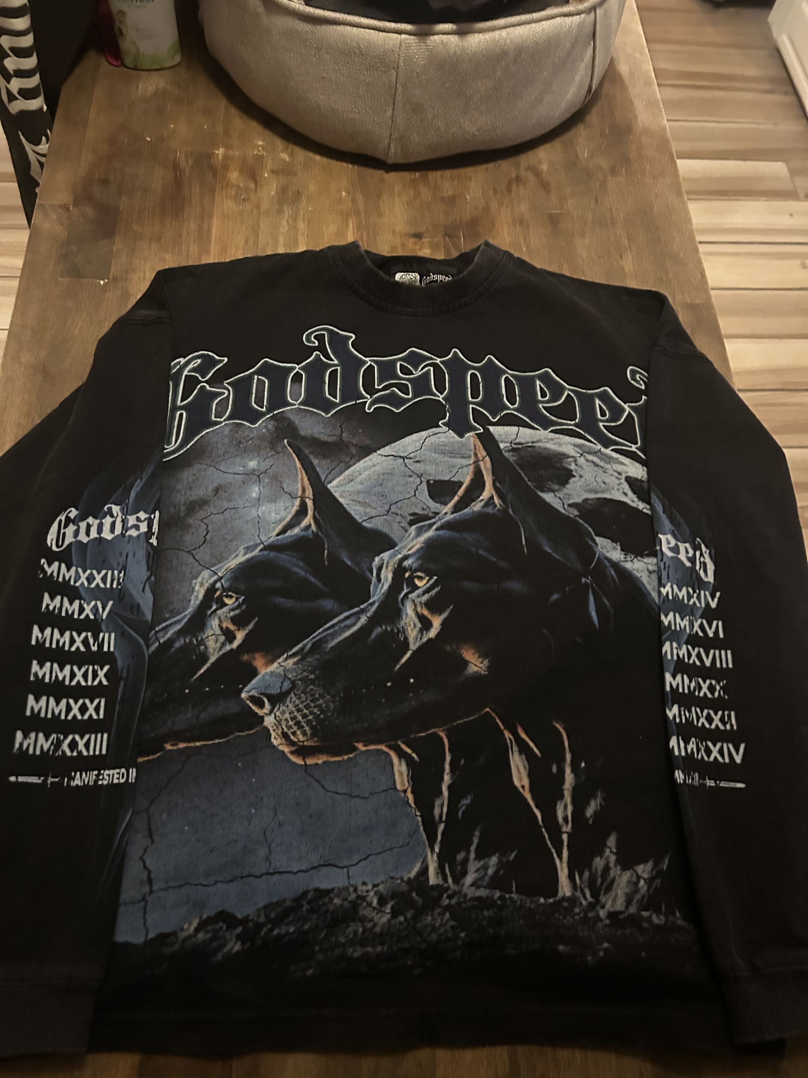 Godspeed Godspeed NYC Doberman Oversized X Small Longsleeve Tee Size US XS / EU 42 / 0 - 1 Thumbnail