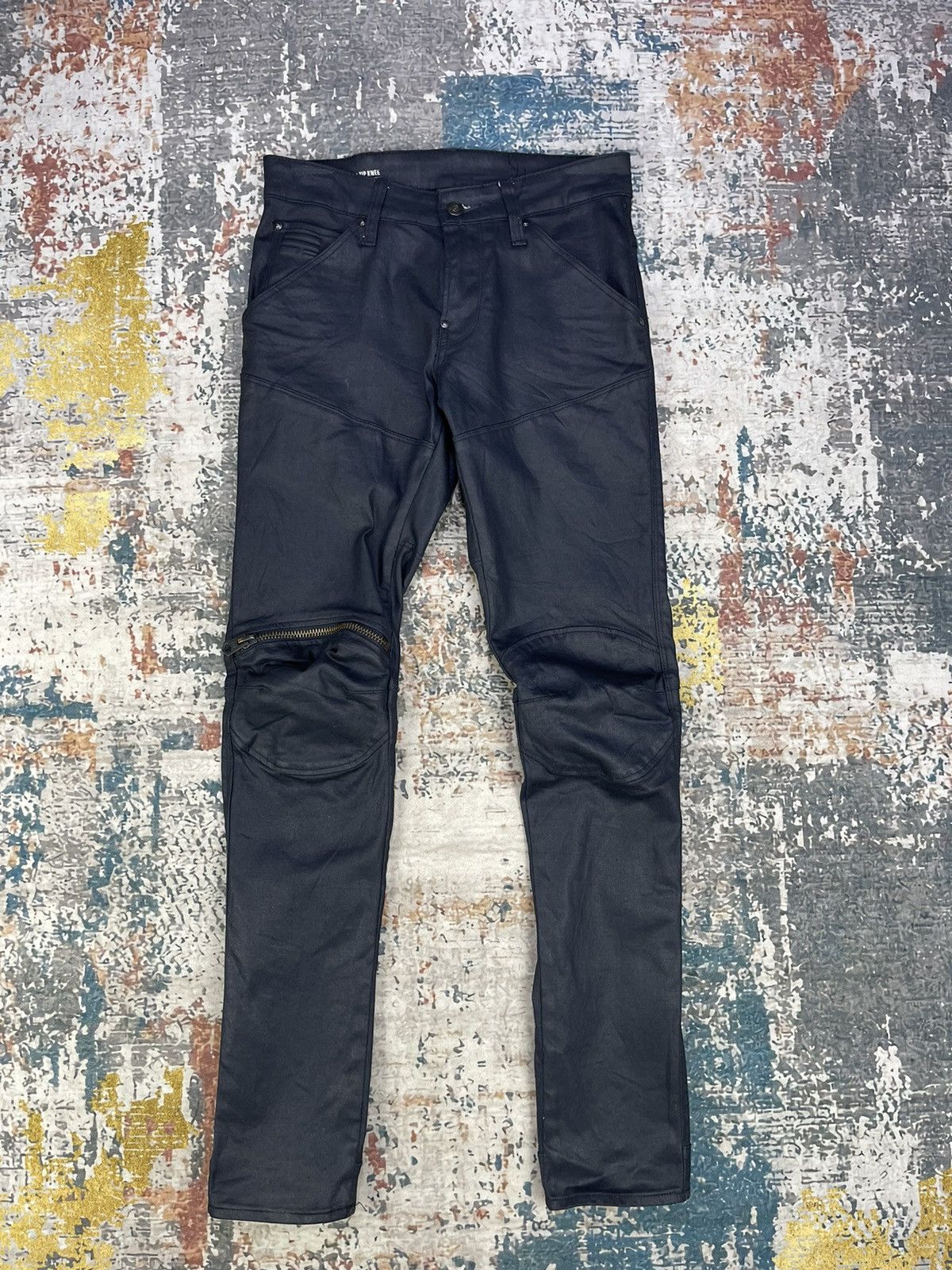 G-Star G Star Raw 3D Zip Knee Super Slim Denim Size US 28 / EU 44 - 2 Thumbnail
