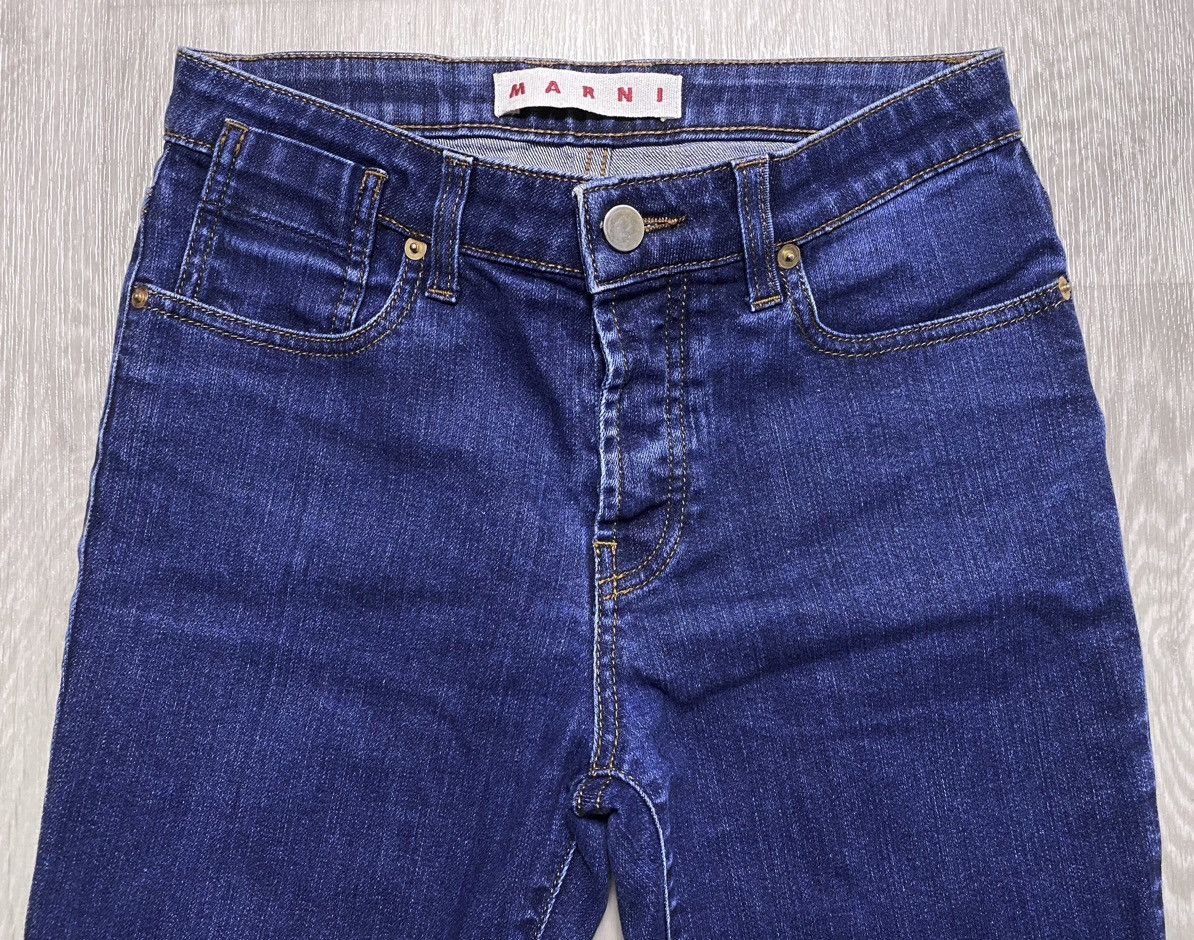 Marni Womens Marni Skinny Fit Navy Cotton Stretchy Jeans Denim Lux Size 25" / US 0 / IT 36 - 10 Thumbnail