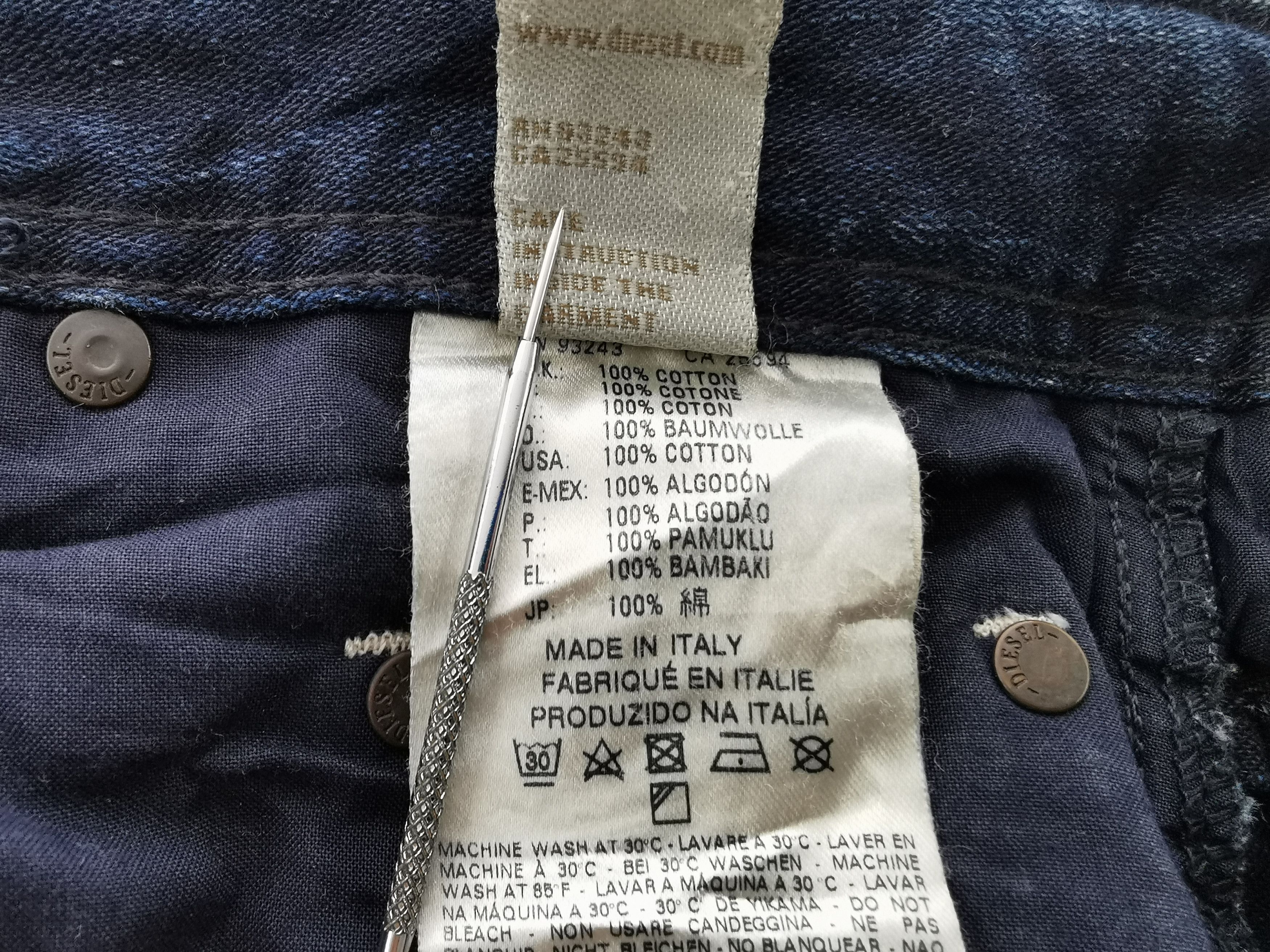 Diesel Vintage Diesel Industry Made In Italy Denim Jeans Size 32 Size US 32 / EU 48 - 11 Thumbnail