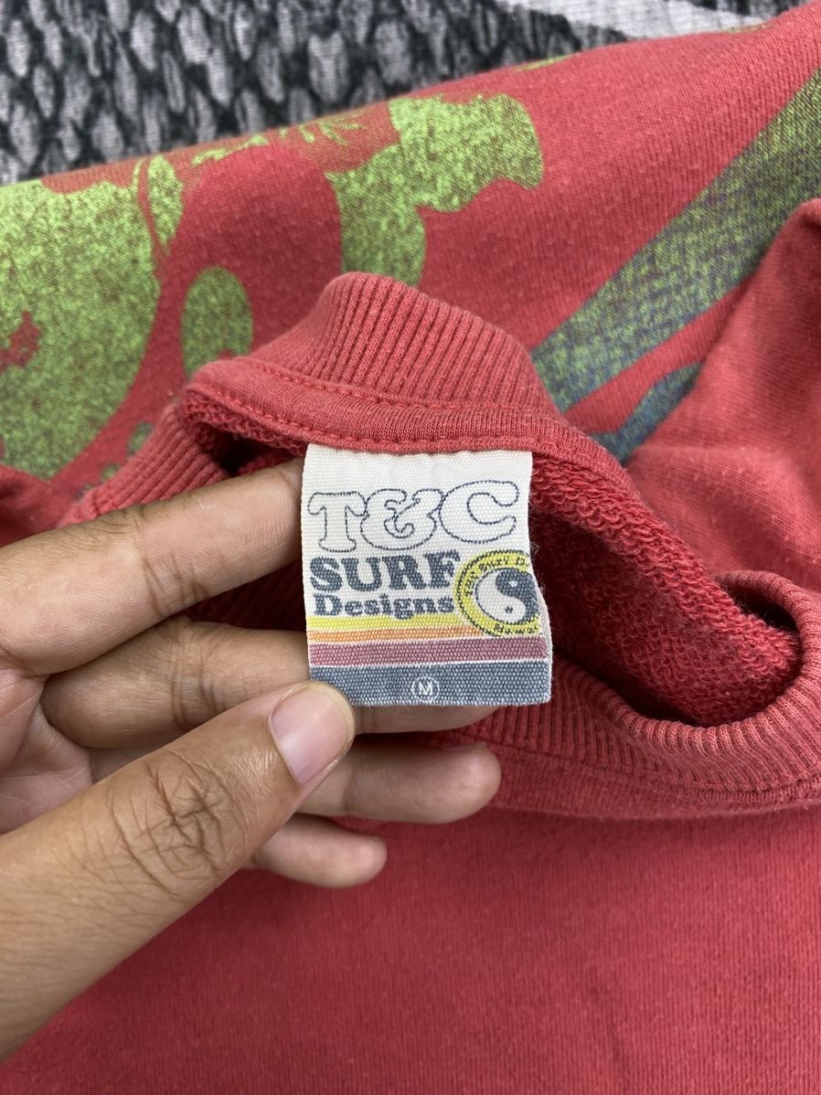 Japanese Brand Vintage T&C Surf Design Pink Hawaii Logo Sweatshirt Size US M / EU 48-50 / 2 - 6 Thumbnail