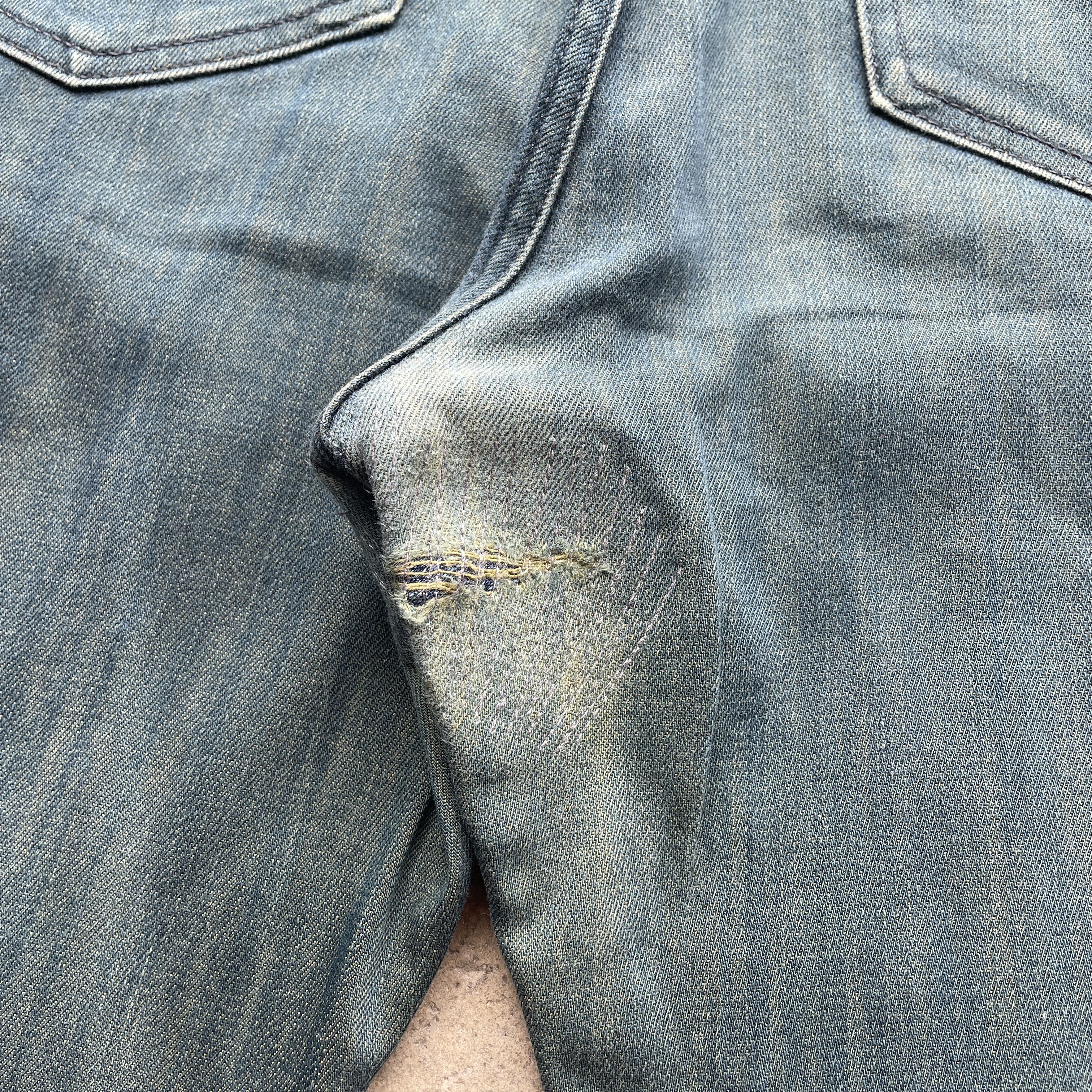 Louis Vuitton W34 VINTAGE LOUIS VUITTON (LV) FADED DENIM PANTS JEANS Size US 34 / EU 50 - 13 Thumbnail