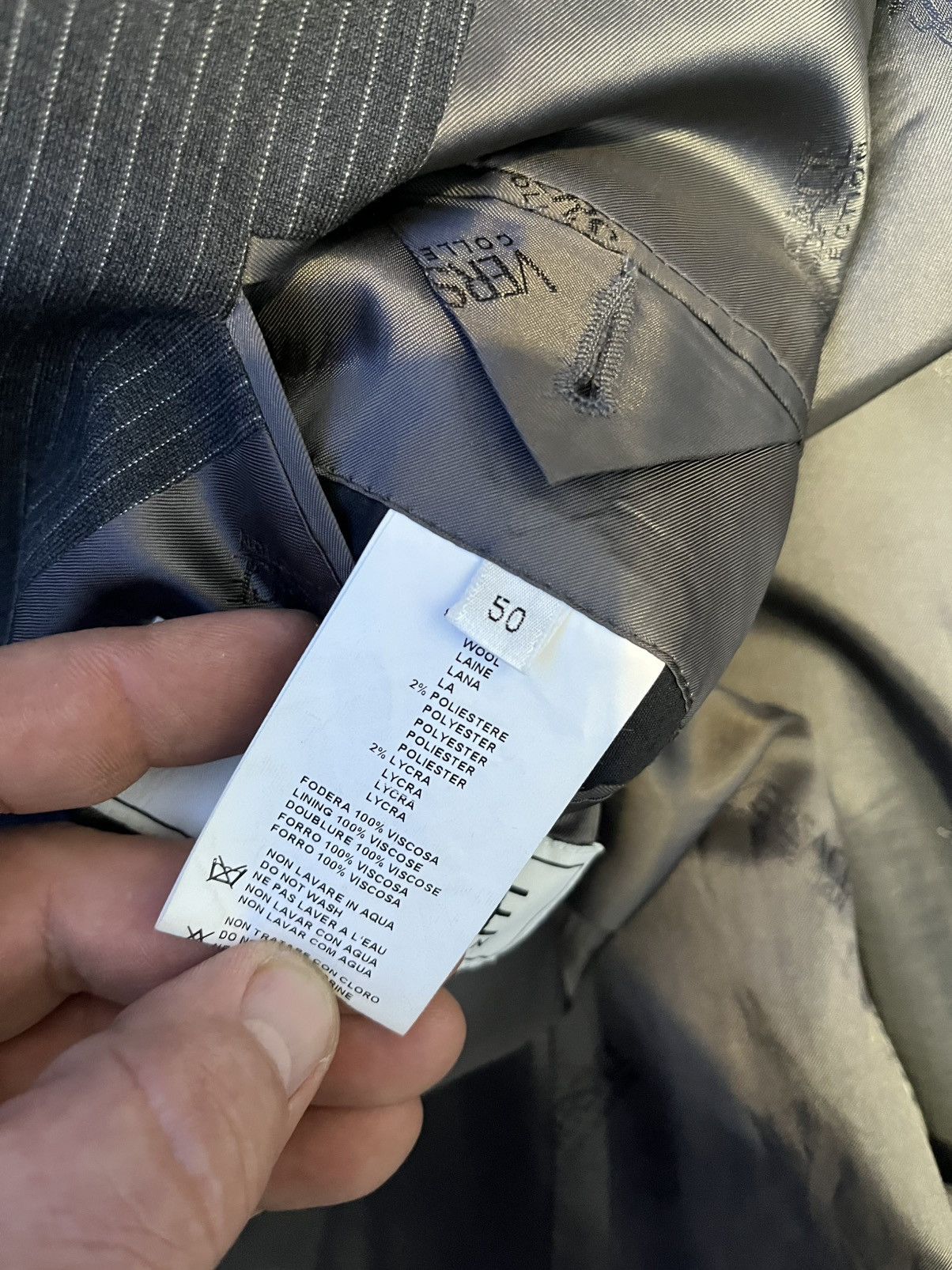 Versace Versace Collection Wool Grey Suit Set Blazer Trousers Size50 Size 42R - 11 Thumbnail