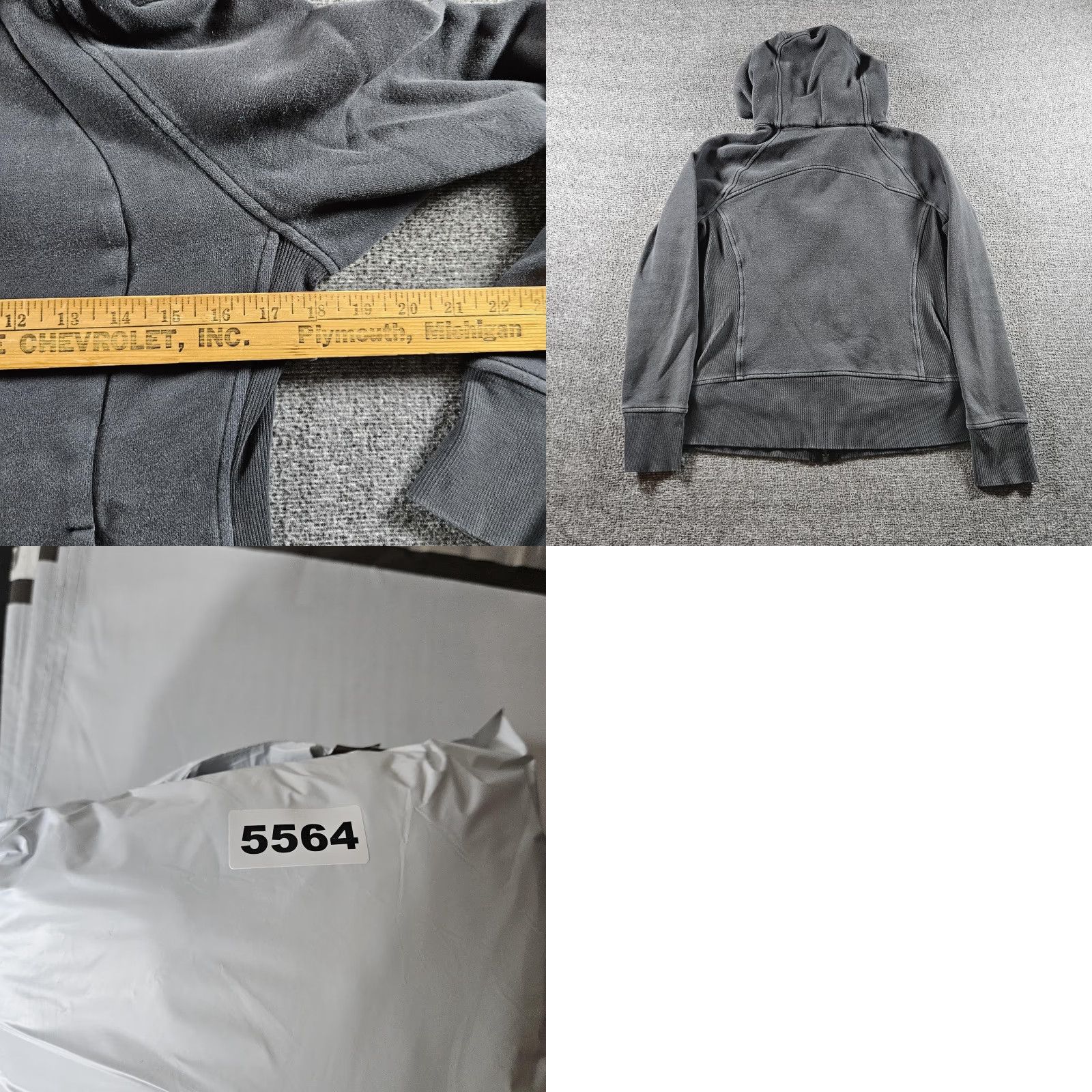 Lululemon Lululemon Scuba Hoodie Womens S/M Gray Full Zip Fleece Logo Thumbholes Size S / US 4 / IT 40 - 8 Thumbnail