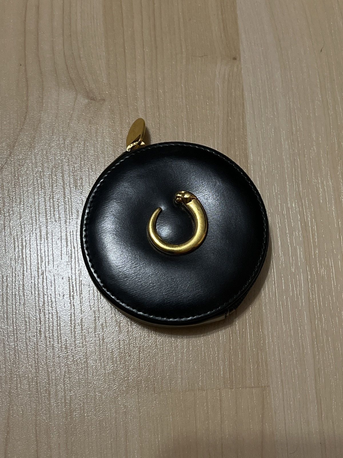 image of Cartier Panthère Leather Coin Case in Black, Women's