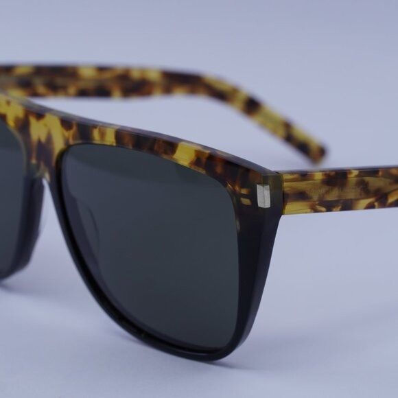 Saint Laurent Paris Saint Laurent SL1 010 Sunglasses Havana/Black Square Frame Size ONE SIZE - 7 Thumbnail