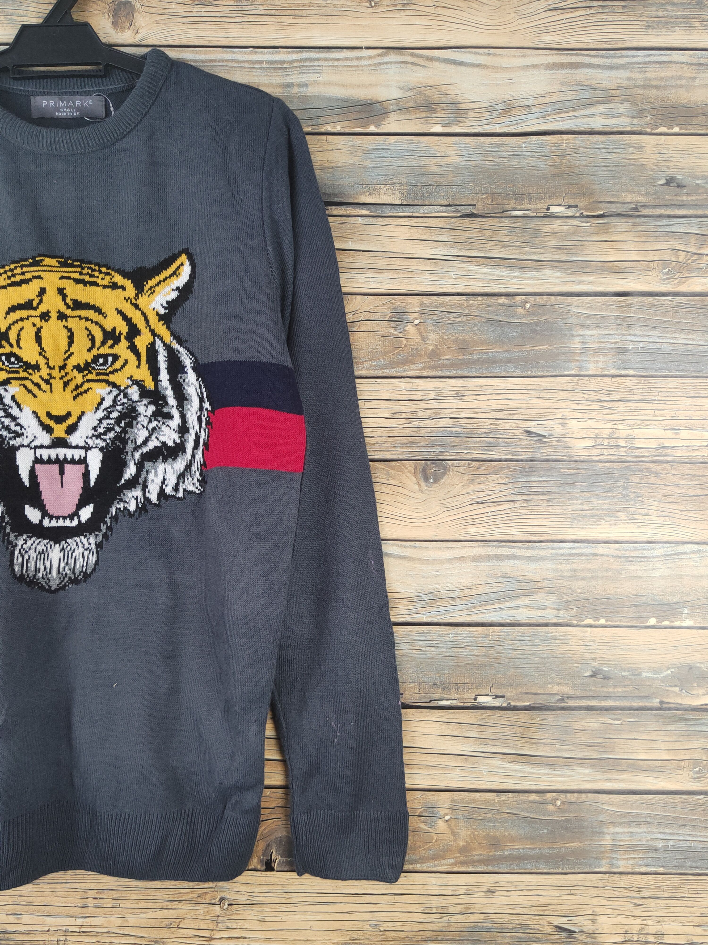Primark DL Primark Tiger Dark Gray Knitwear Sweatshirts #46-200T Size US S / EU 44-46 / 1 - 5 Thumbnail