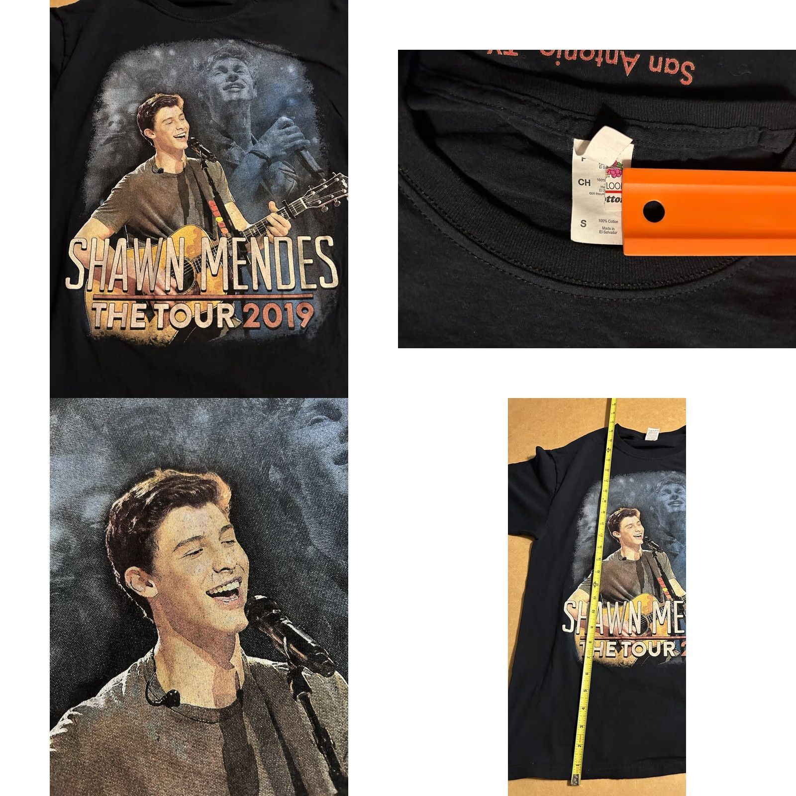 Fruit Of The Loom Shawn Mendes The Tour 2019 Shirt Women Small Black Short Sleeve Double Sided Size S / US 4 / IT 40 - 9 Thumbnail