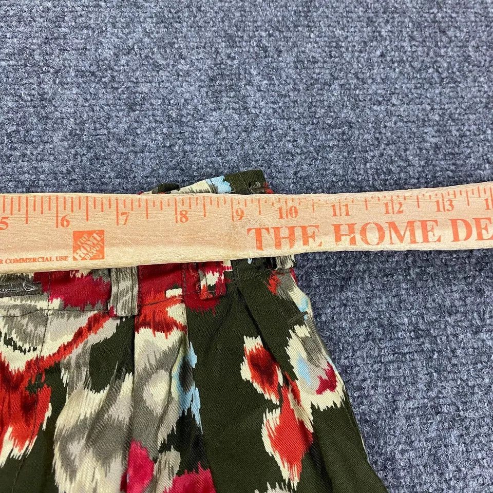 Saks Fifth Avenue Vintage Saks Fifth Avenue Pants Women's 6 Floral Tapered Mom Size 28" / US 6 / IT 42 - 4 Thumbnail