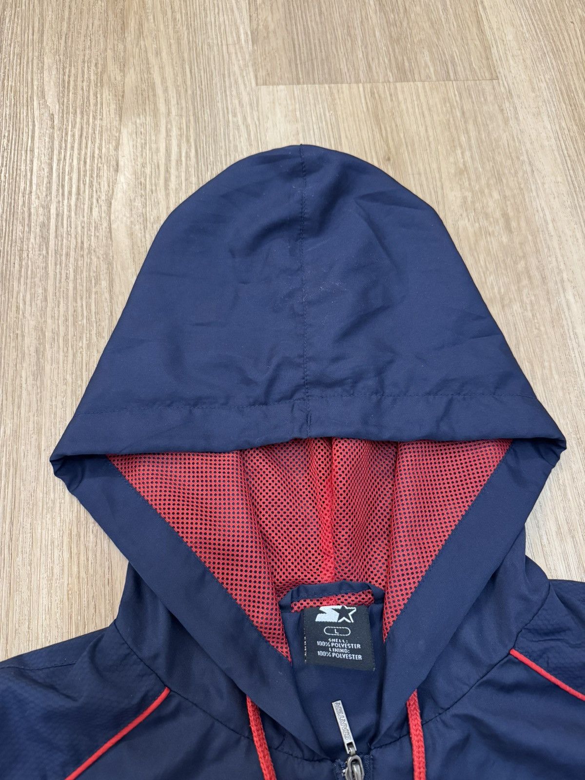 Starter Starter USA Anorak Jacket Light Navy Zip Hood size L Size US L / EU 52-54 / 3 - 7 Thumbnail