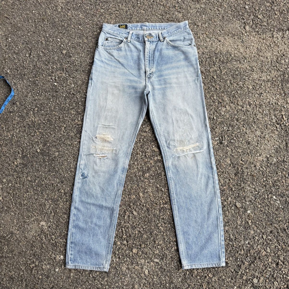 Lee VINTAGE LEE RIDER STRAIGHT FADED RIPPEP JEAN PANTS Size US 32 / EU 48 - 17 Thumbnail