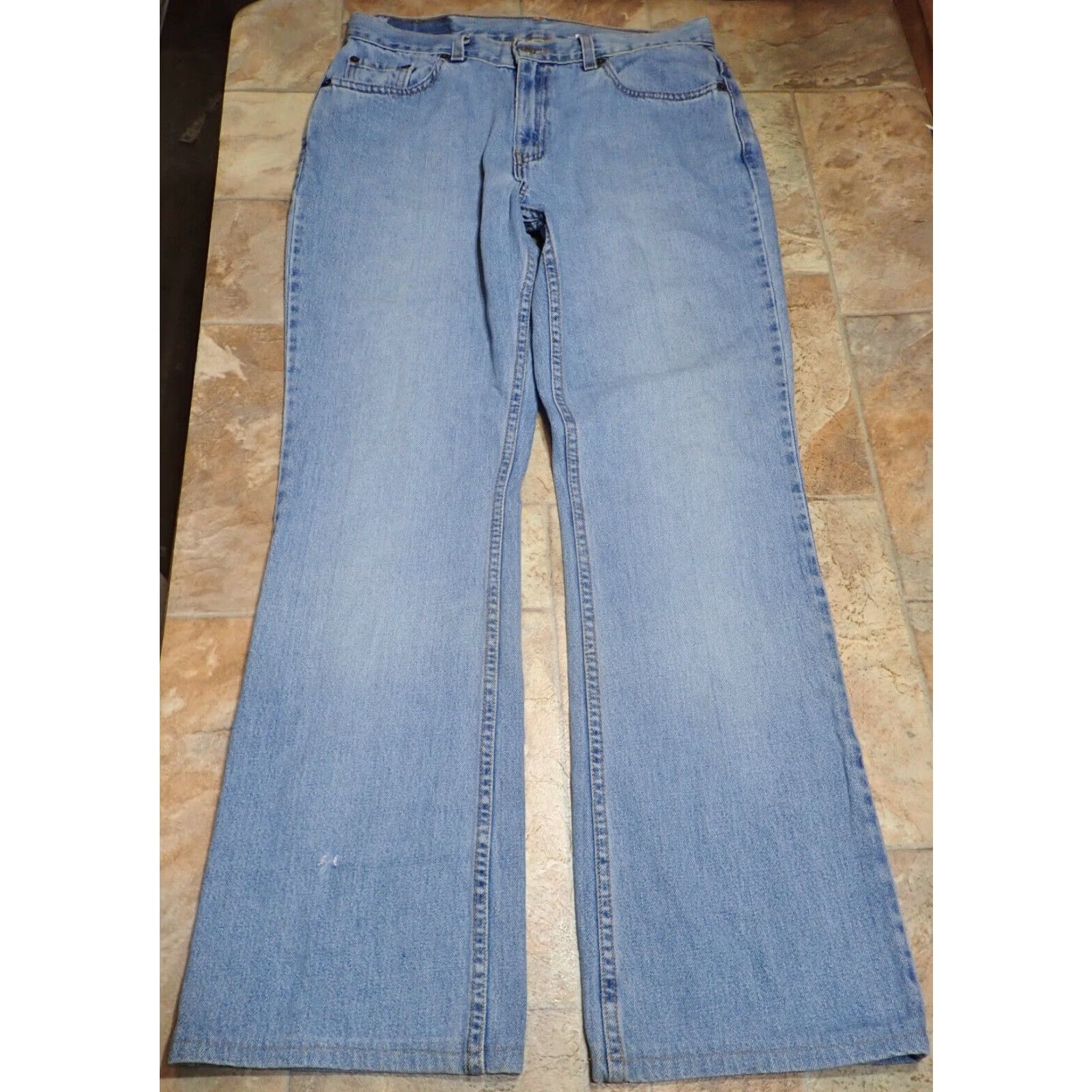 Levi's VINTAGE Levi's 515 Women's Low Rise Bootcut Jeans Blue Denim Size 12 L Size 34" / US 12 / IT 48 - 2 Thumbnail