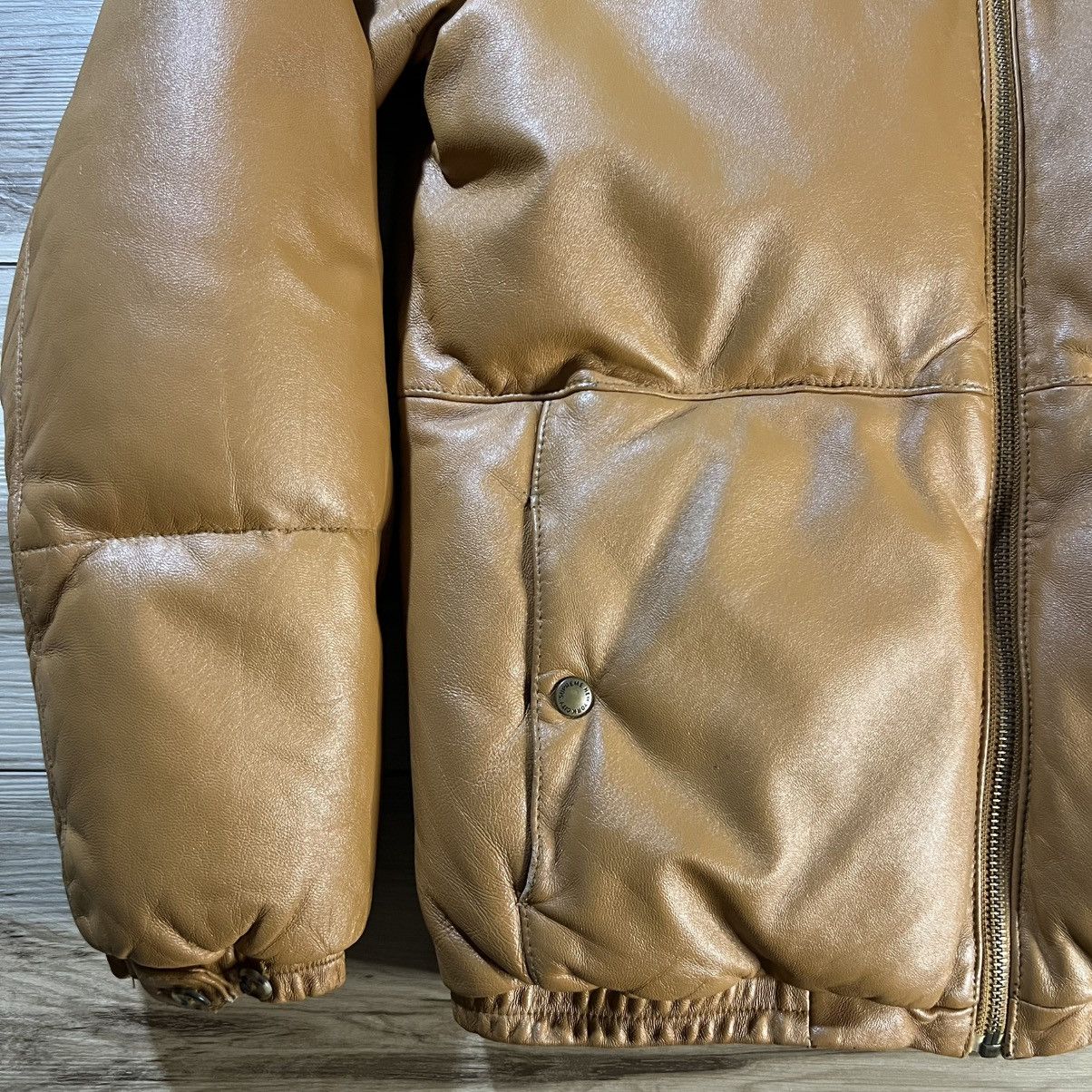 Supreme Supreme FW15 Tan Leather Down Puffer Jacket Fur Trim Size US L / EU 52-54 / 3 - 6 Thumbnail