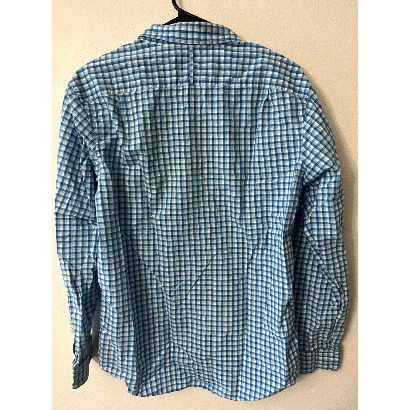 Banana Republic VINTAGE Banana Republic Men Button-Down Shirt Cotton Blue Plaid Long Sleeve Slim Fit M Size US M / EU 48-50 / 2 - 3 Thumbnail