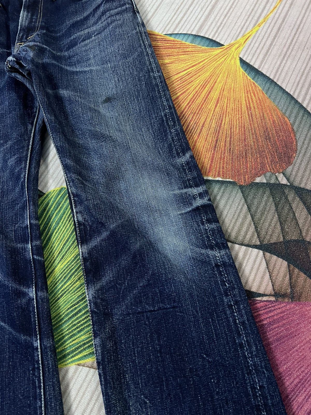 Japanese Brand × The Flat Head × Vintage VINTAGE THE FLAT HEAD DISTRESSED SELVEDGE JEANS Size US 29 - 22 Thumbnail