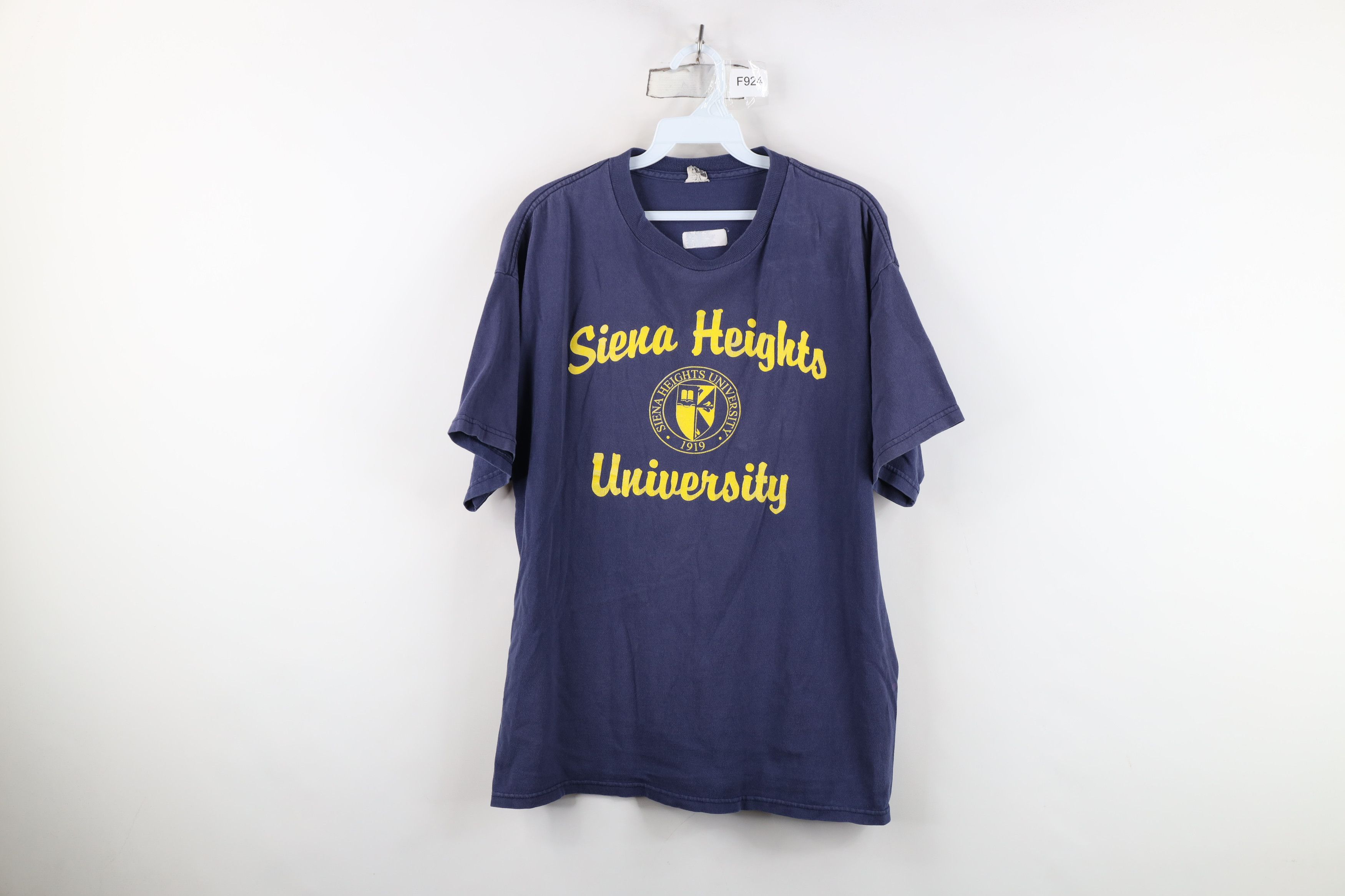Vintage Vintage 90s Spell Out Siena Heights University T-Shirt Size US L / EU 52-54 / 3 - 1 Thumbnail