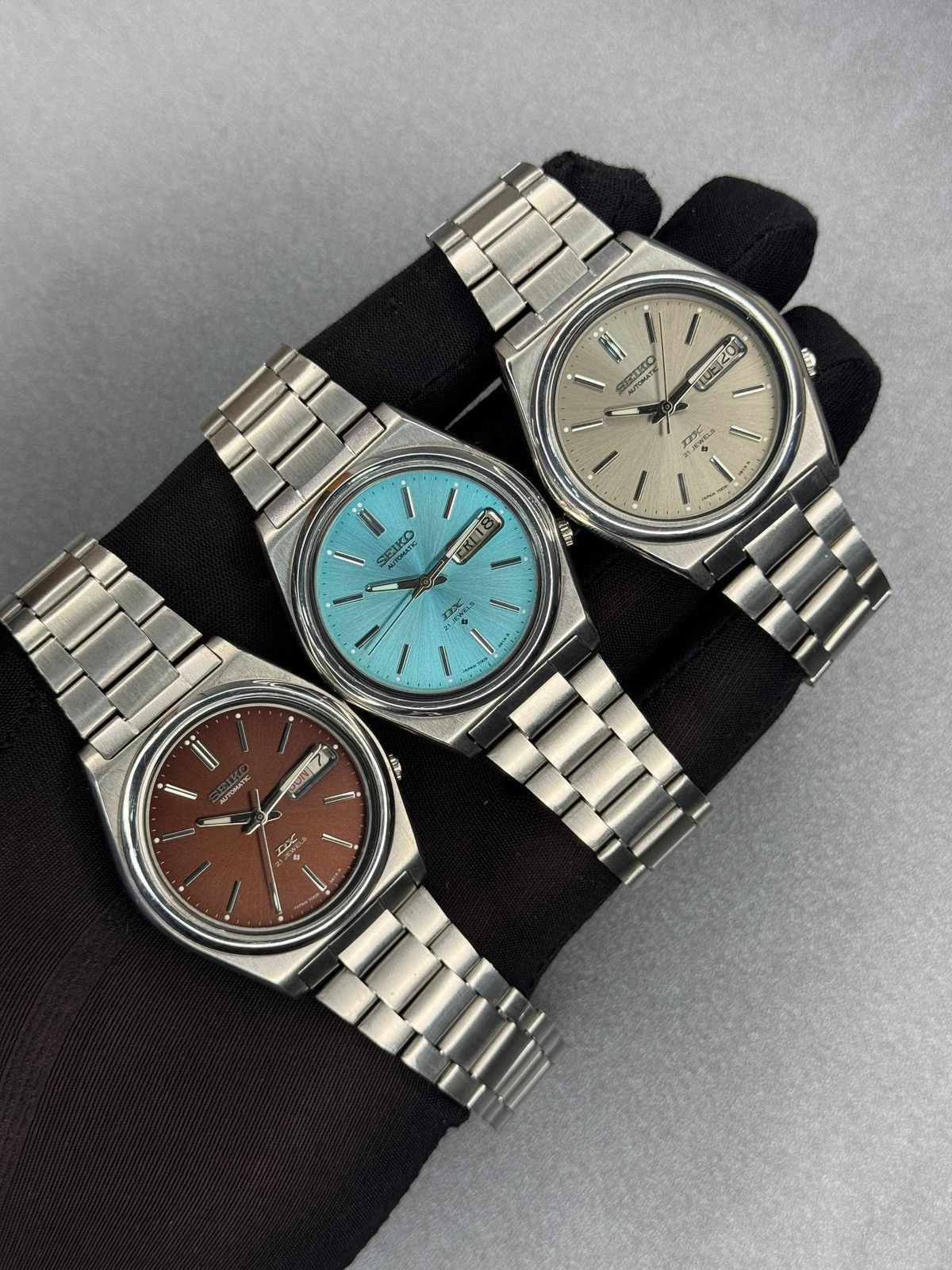 Designer Lot off 5 watches Seiko DX 7009 men’s wrist watch Size 36 - 8 Thumbnail