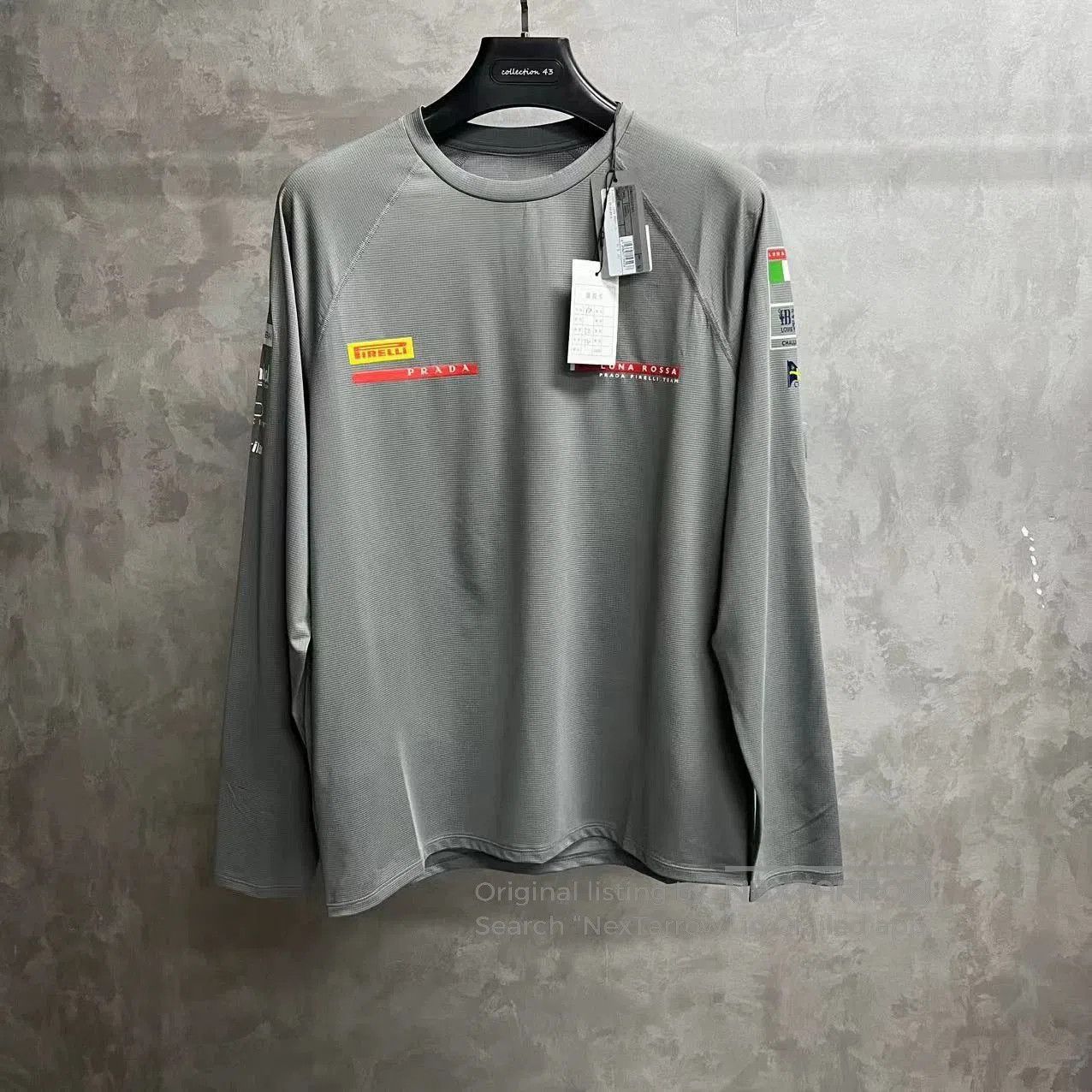 Prada Prada Grey Compression Long Sleeve Tee Shirt | Grailed