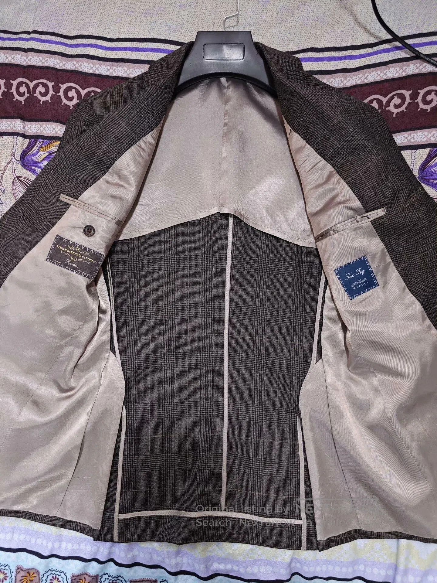Kamakura Kamakura Wool Linen Check Blazer. Size US S / EU 44-46 / 1 - 6 Thumbnail