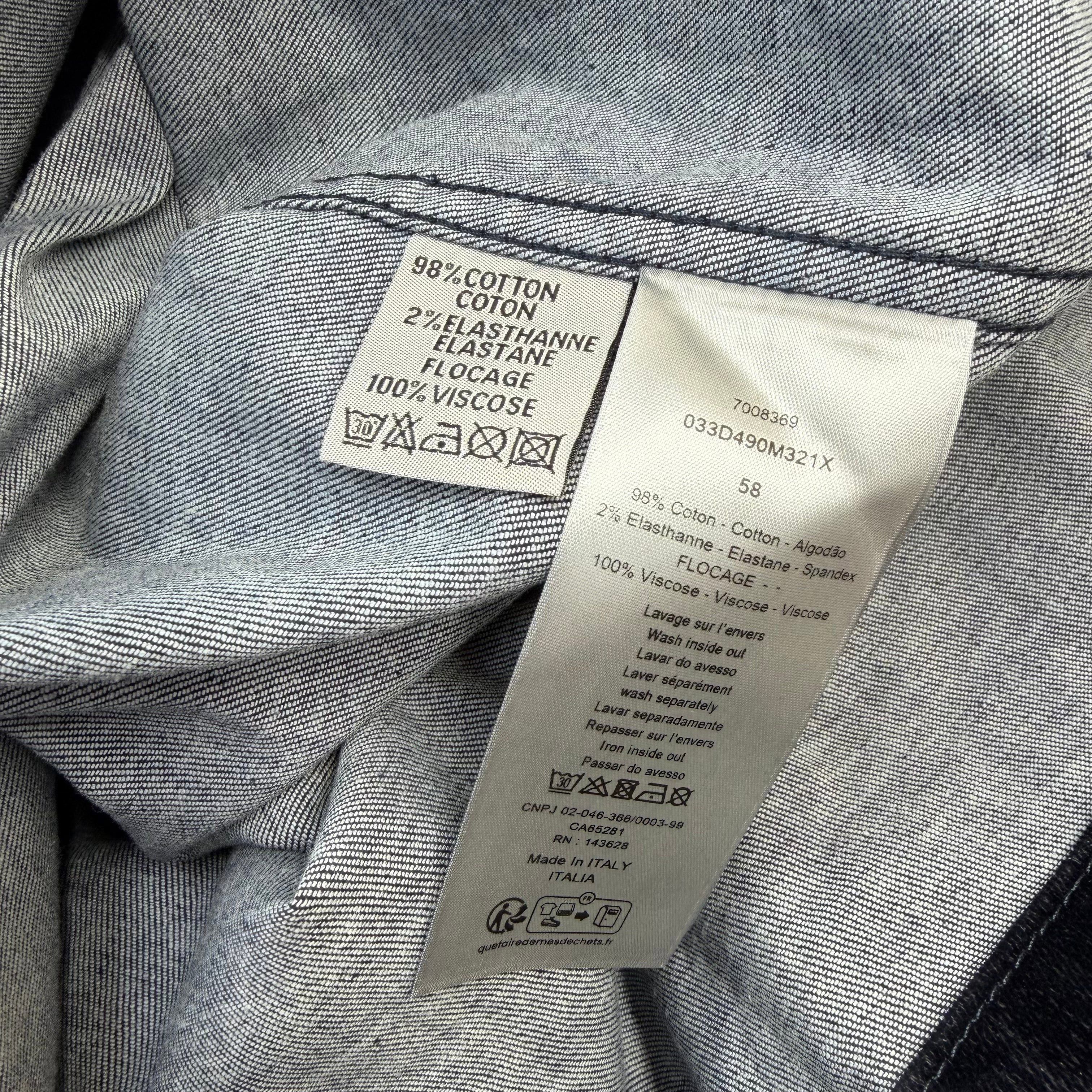 Dior Dior Oblique Overshirt Blue Cotton-Blend Twill 58 (XXXL) Size US XXL / EU 58 / 5 - 5 Thumbnail