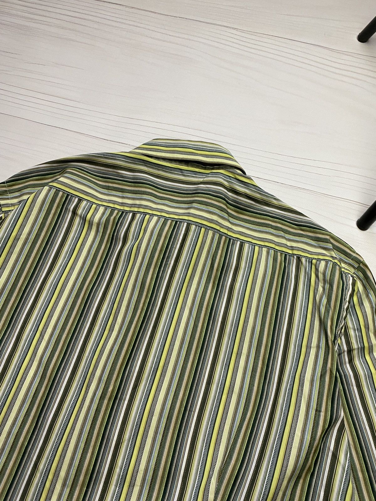 Etro × Vintage Vintage Etro Via Spartaco 3 striped designy button up shirt Size US L / EU 52-54 / 3 - 17 Thumbnail