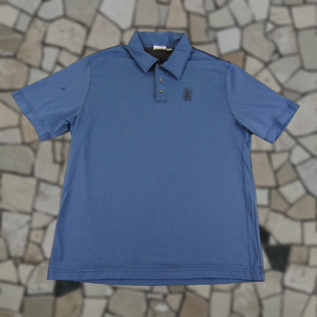 Hurley VINTAGE Hurley Polo Shirt Mens Medium Blue Skate Surfer Snap Up Y2K Polo Shirt Men M Blue Beach Outdoor Skateboarding Mens Polo Shirt Size US M / EU 48-50 / 2 - 1 Thumbnail