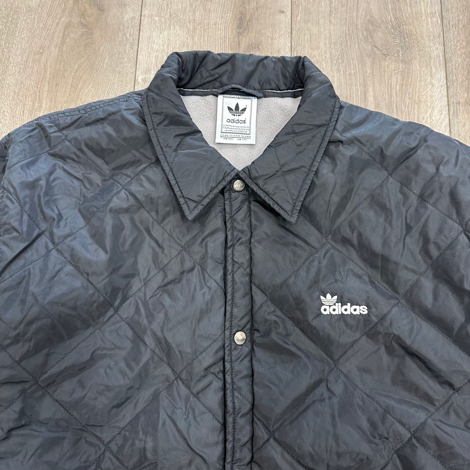 Adidas Vintage Adidas Quilted Parka Puffer Jacket Coat Black XXL Size US XXL / EU 58 / 5 - 3 Thumbnail