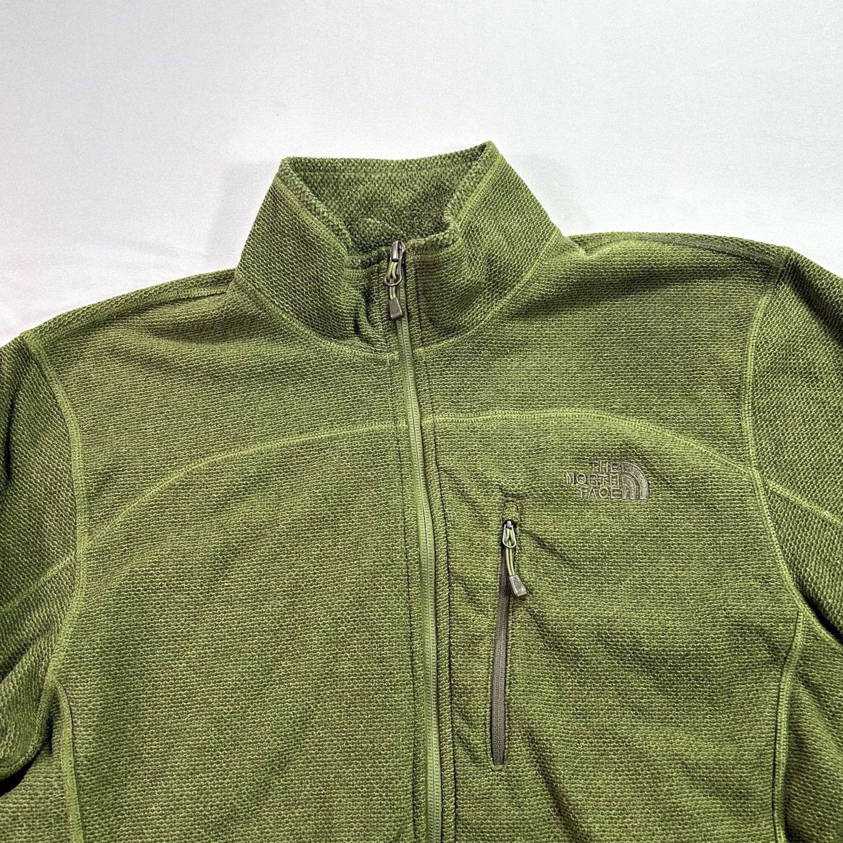 The North Face The North Face Jacket Mens Medium Full Zip Fleece Outdoor Hiking Olive Green Windbreaker Pockets Logo Zip Size US M / EU 48-50 / 2 - 3 Thumbnail