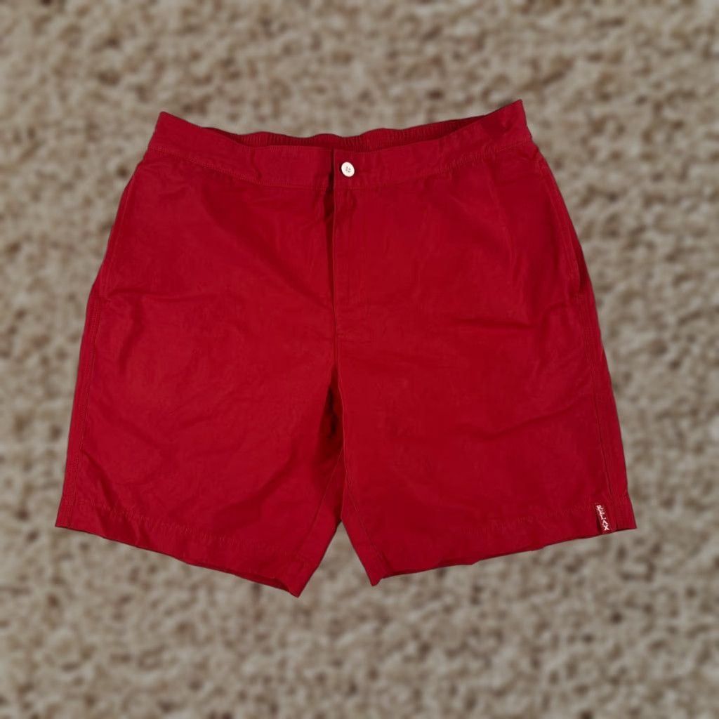 Tommy Bahama Tommy Bahama Swim Bottom Men L Red Solid Cotton Polyester Lined RELAX Size US 33 - 1 Thumbnail
