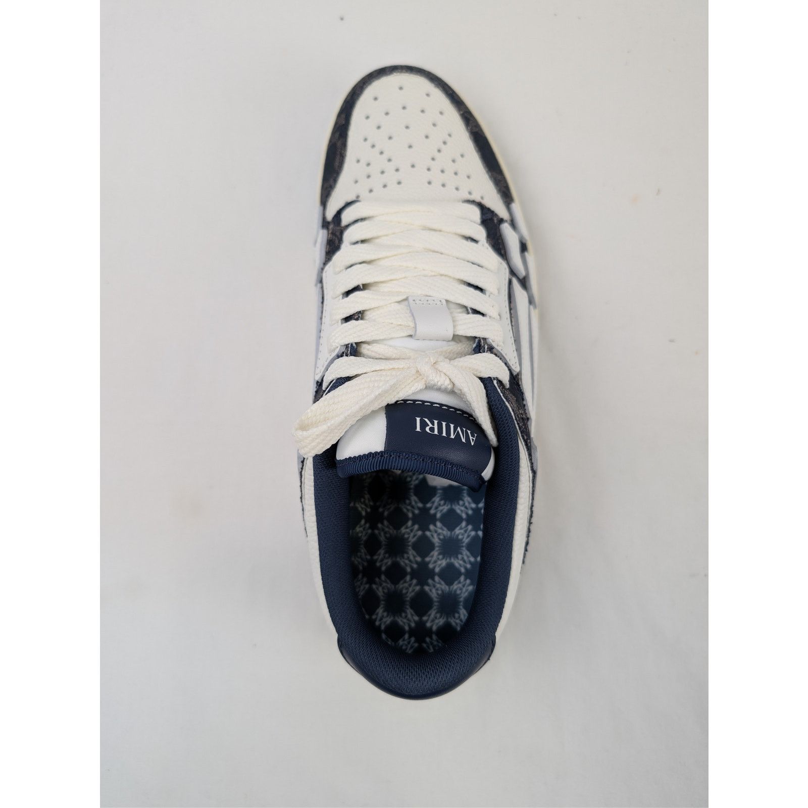 Amiri o1rshd1 MA Quad Skeleton Top Low Sneakers in Midnight Indigo Size US 10 / EU 43 - 18 Thumbnail