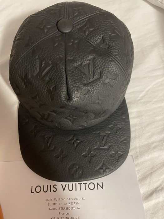 louis vuitton virgil abloh Cap Hat Leather Monogram