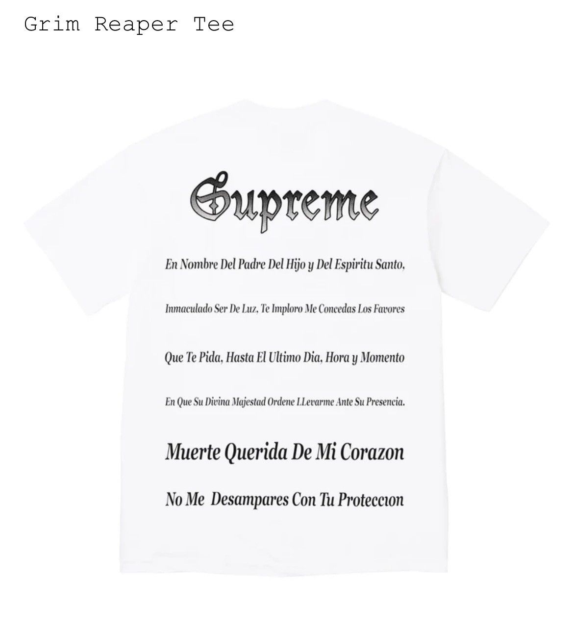 Supreme Supreme “Grim Reaper” T- Shirt Size US L / EU 52-54 / 3 - 3 Thumbnail