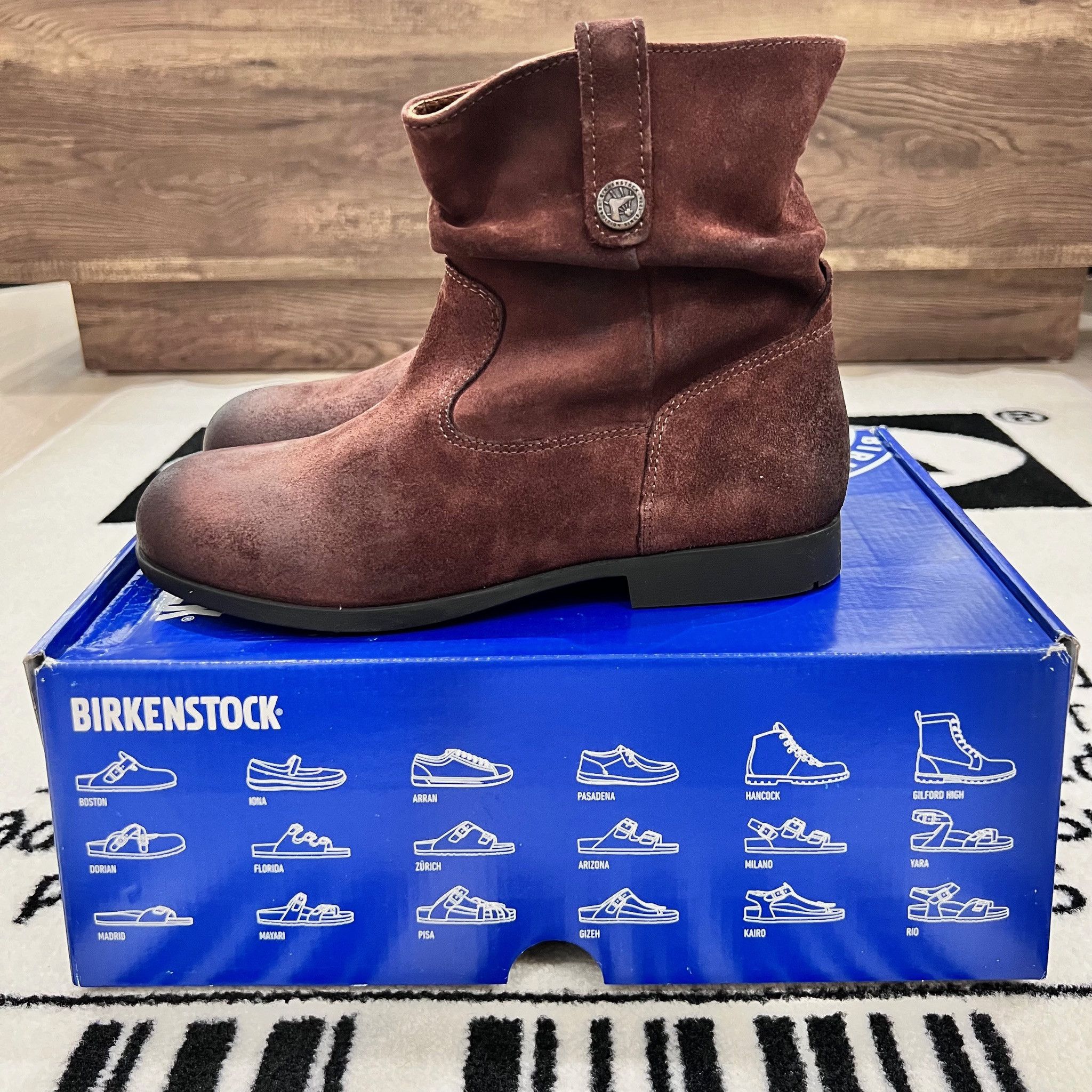 Birkenstock Birkenstock Espresso Suede Leather Ankle Boots - Regular Fit Size US 5.5 / IT 35.5 - 3 Thumbnail