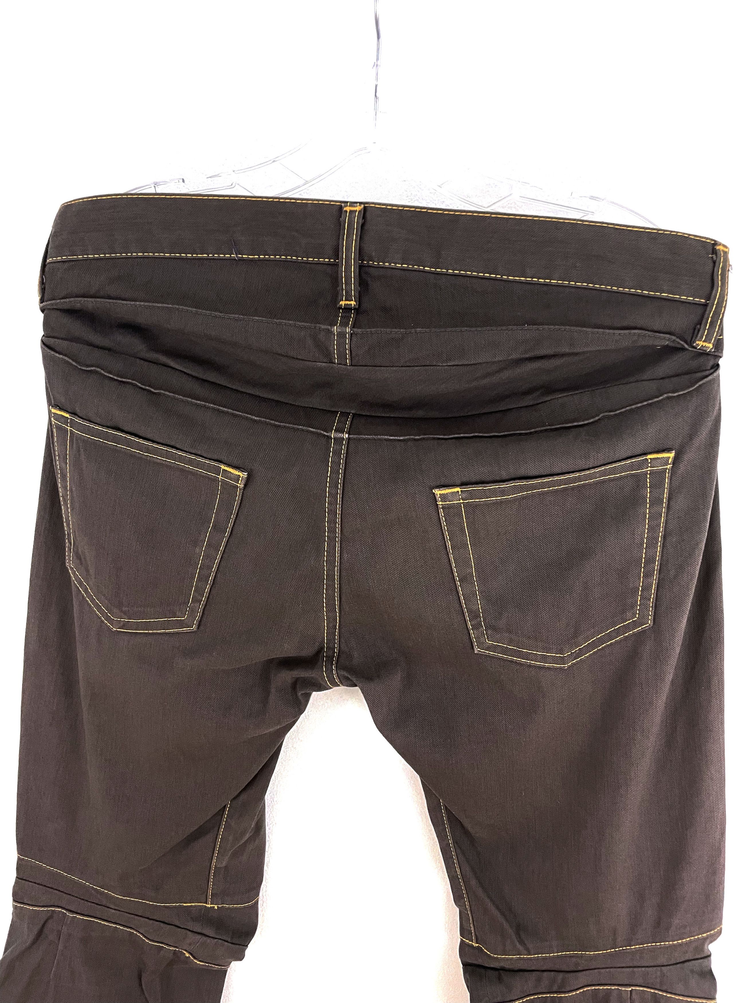 Junya Watanabe 2004 Contrast Stitch Biker Pants Size US 34 / EU 50 - 8 Thumbnail